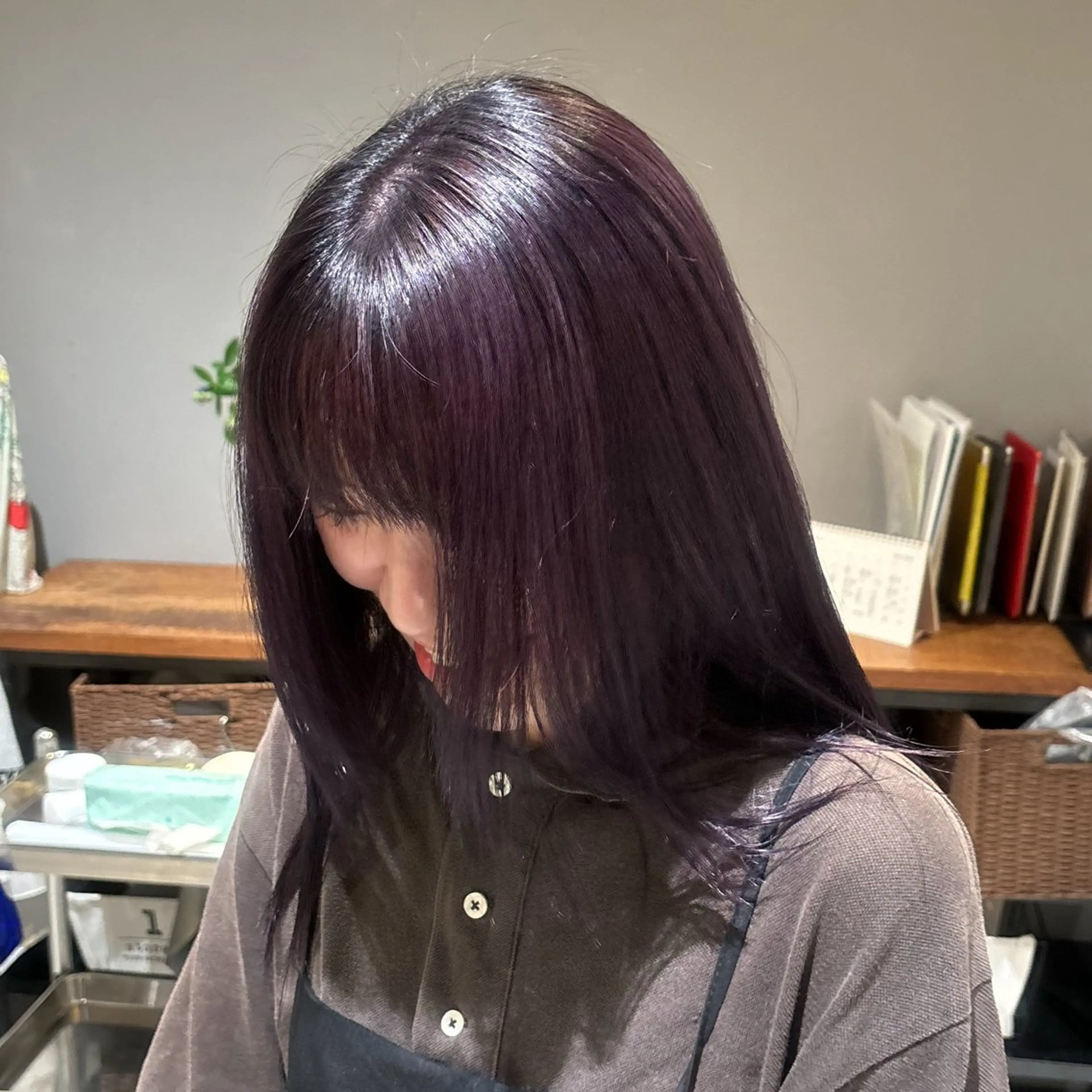 カラー ブリーチ ラベンダーカラー ヘアカラー MASHU Grandvase所属・めい/透明感カラー /似合わせカットのヘアスタイル