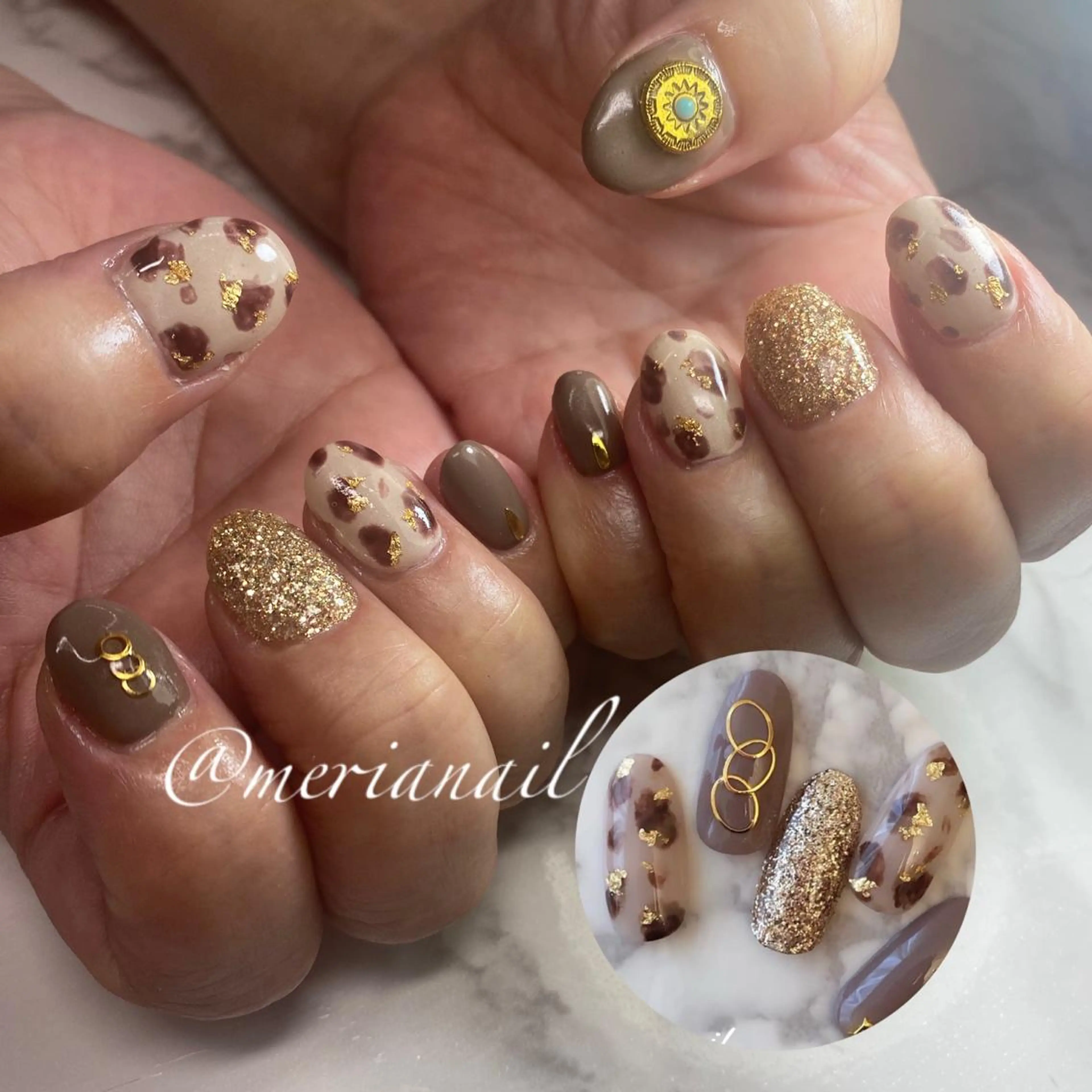 ショート カラー ネイル アイブロウ 持ち込み ハンドネイル INFINITY所属・INFINITY nailのネイルデザイン