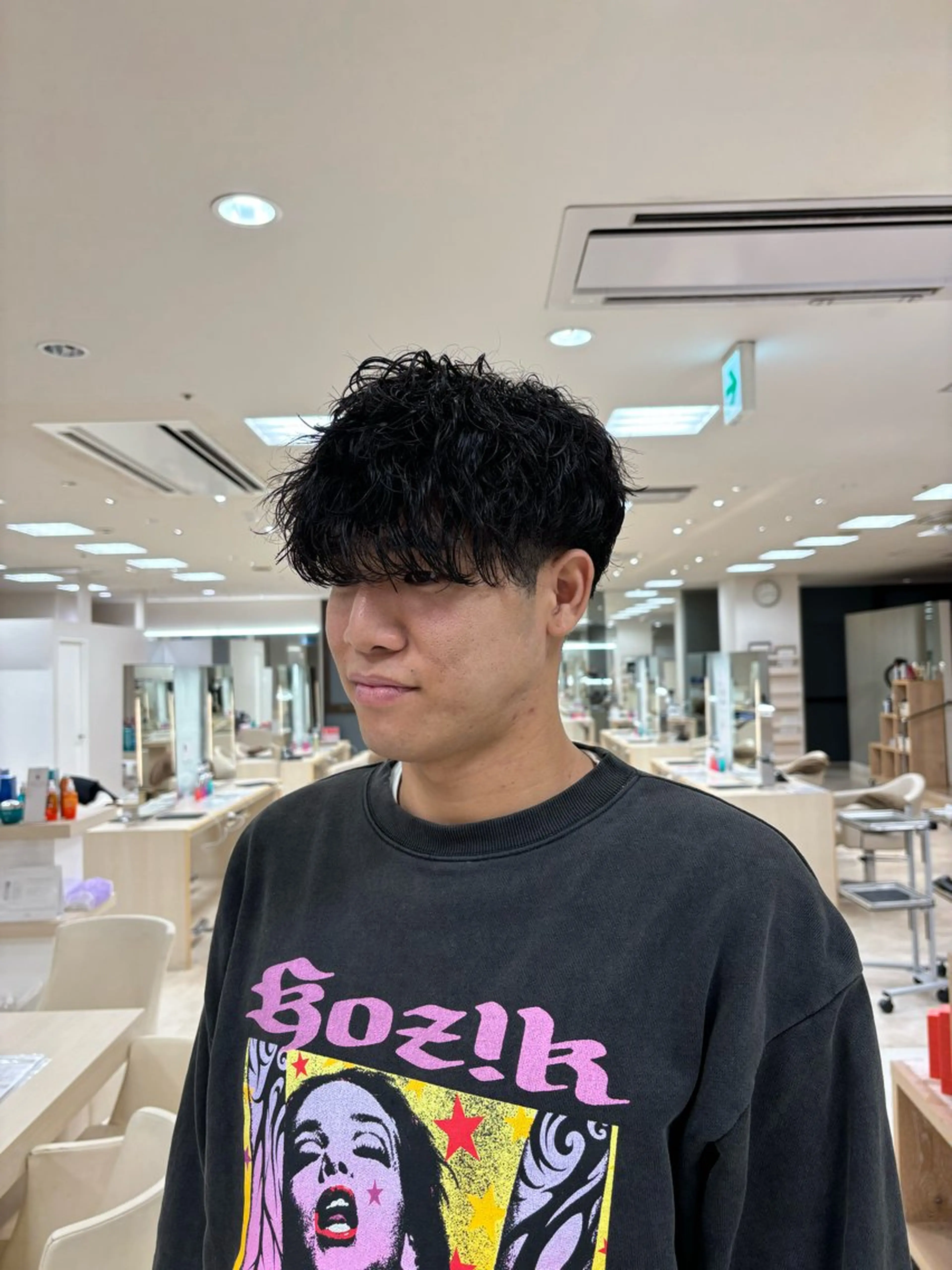 パーマ メンズ カット パーマ トリートメント 湘南/メンズパーマ/ ハイライト/ユチカのヘアスタイル