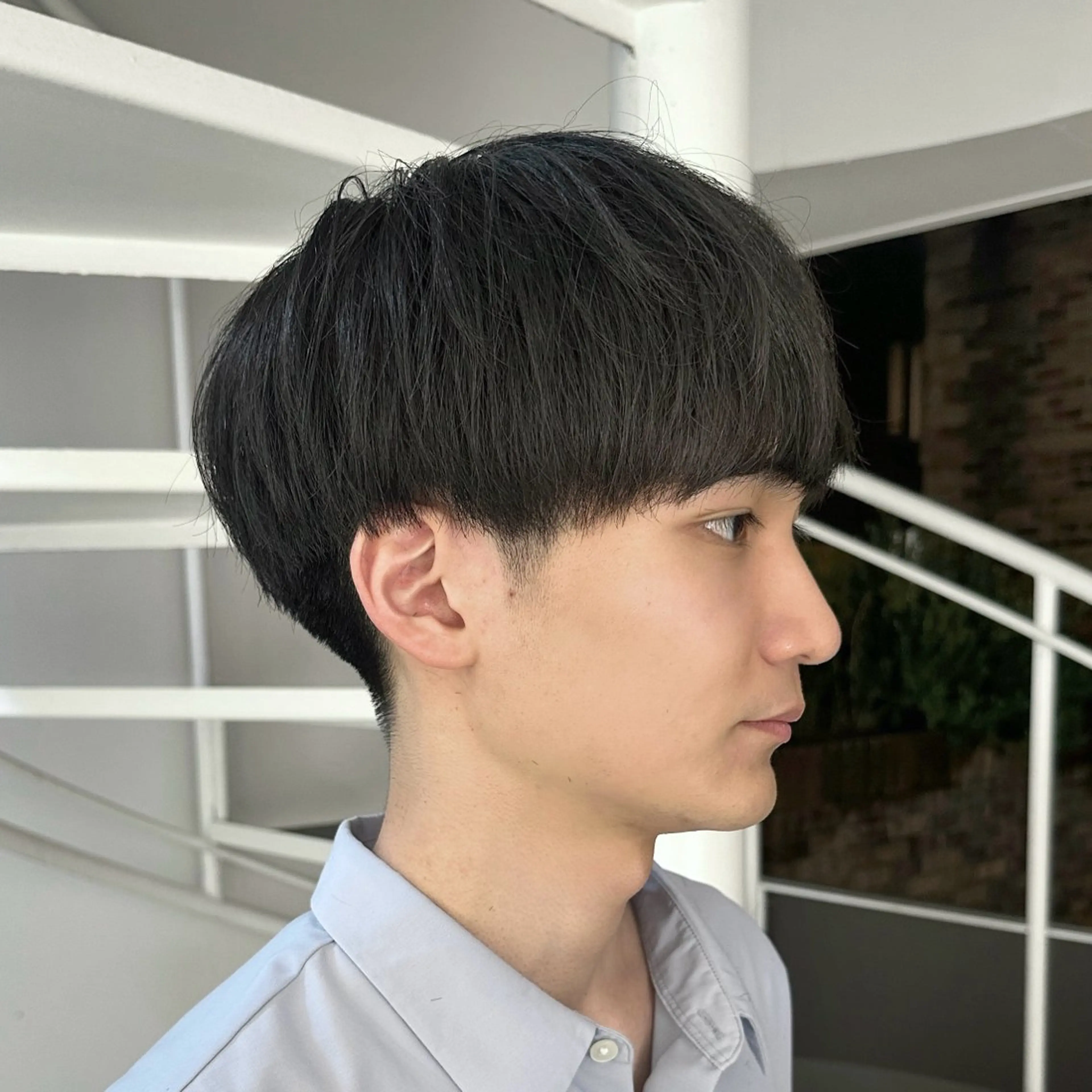 メンズ カット トリートメント ヘッドスパ ヘアセット 地毛風/グレージュ よしだひろのじょうのヘアスタイル