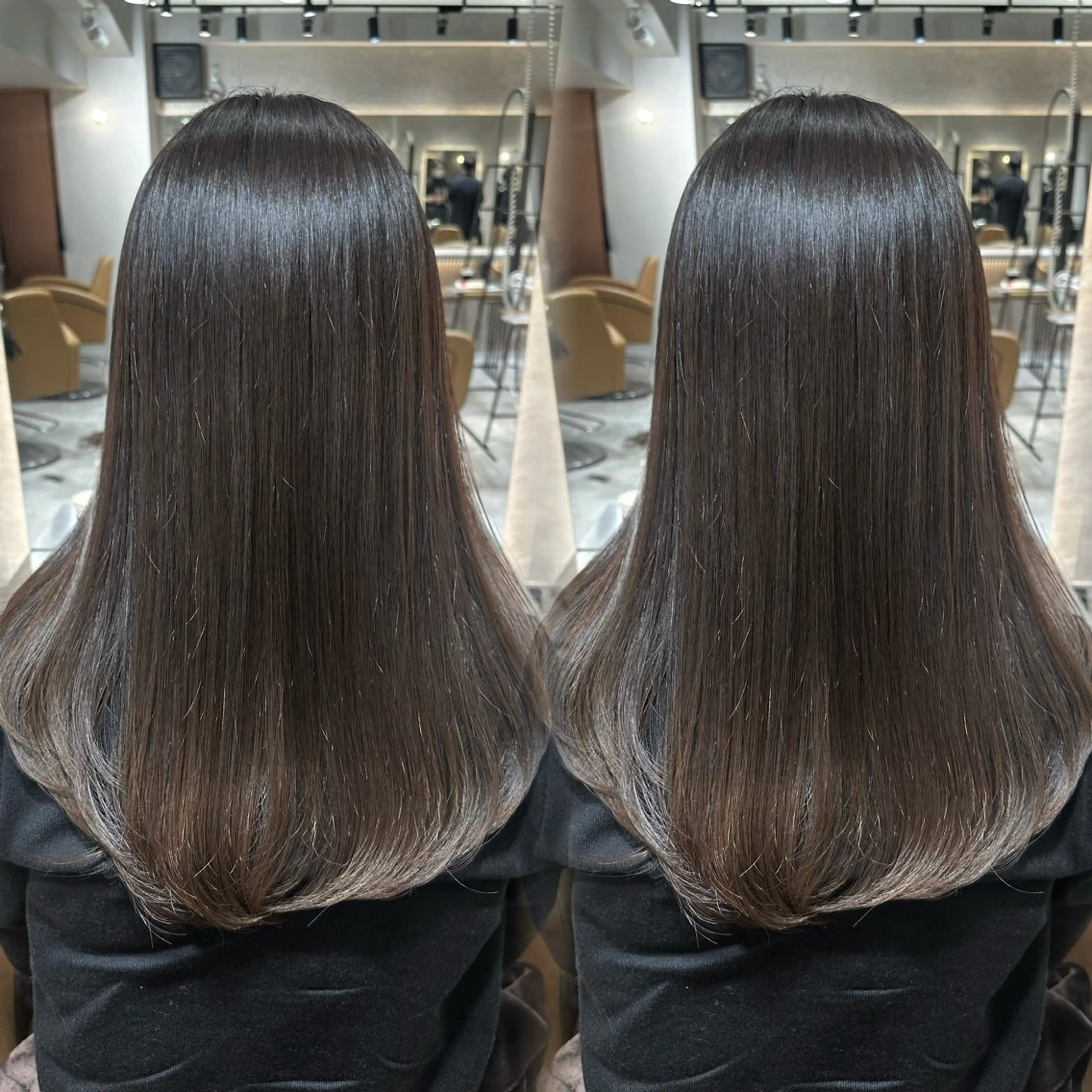 【💞美髪フルコース💞】縮毛矯正＋韓国ヘアカット＋艶カラー🫧🩵内部補修スチームトリートメント付き🎀の写真