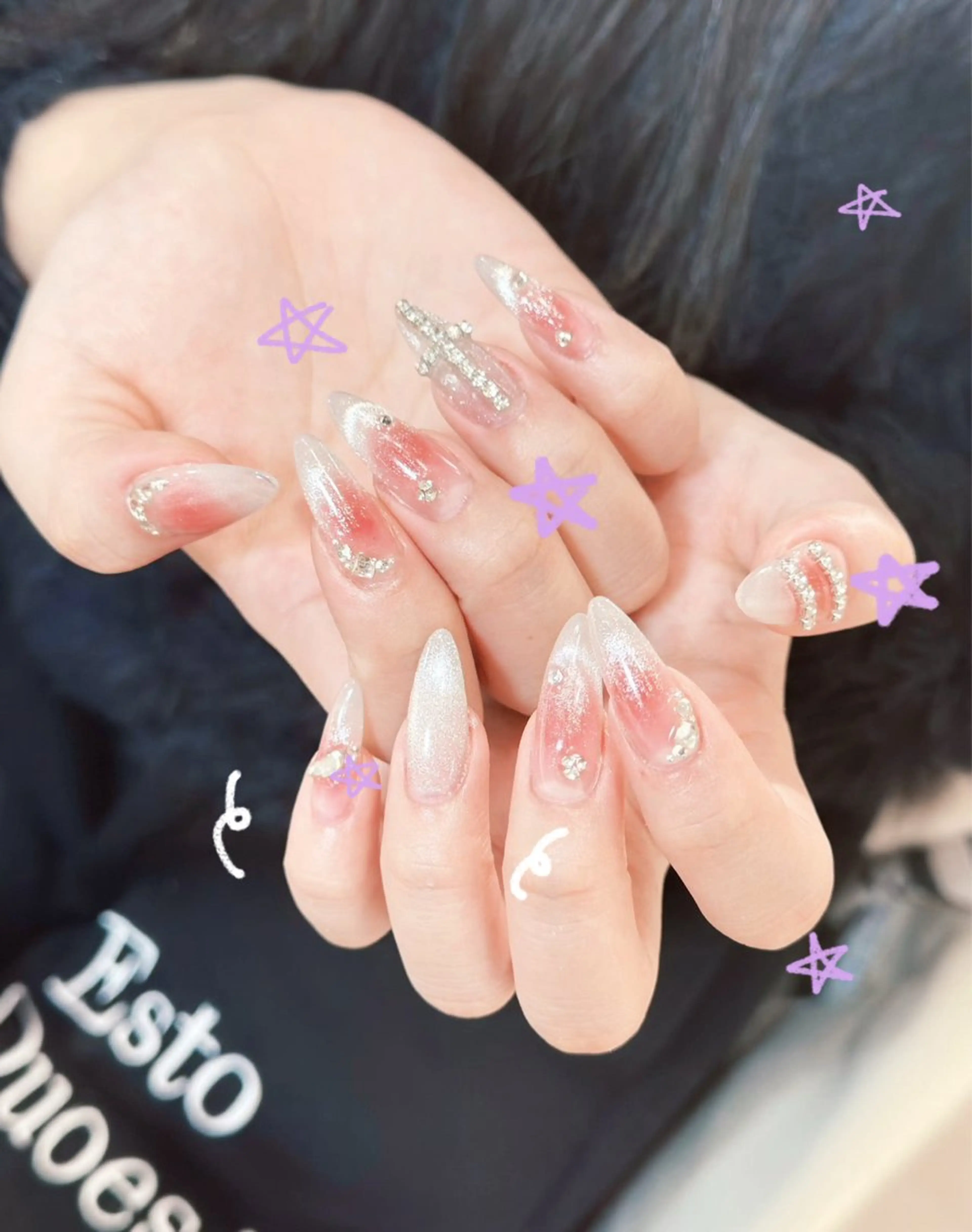 ネイル オーロラネイル 長さ出し フットネイル フレンチネイル ジェルネイル ハンドネイル ハンドケア NEW NAIL 池袋のネイルデザイン