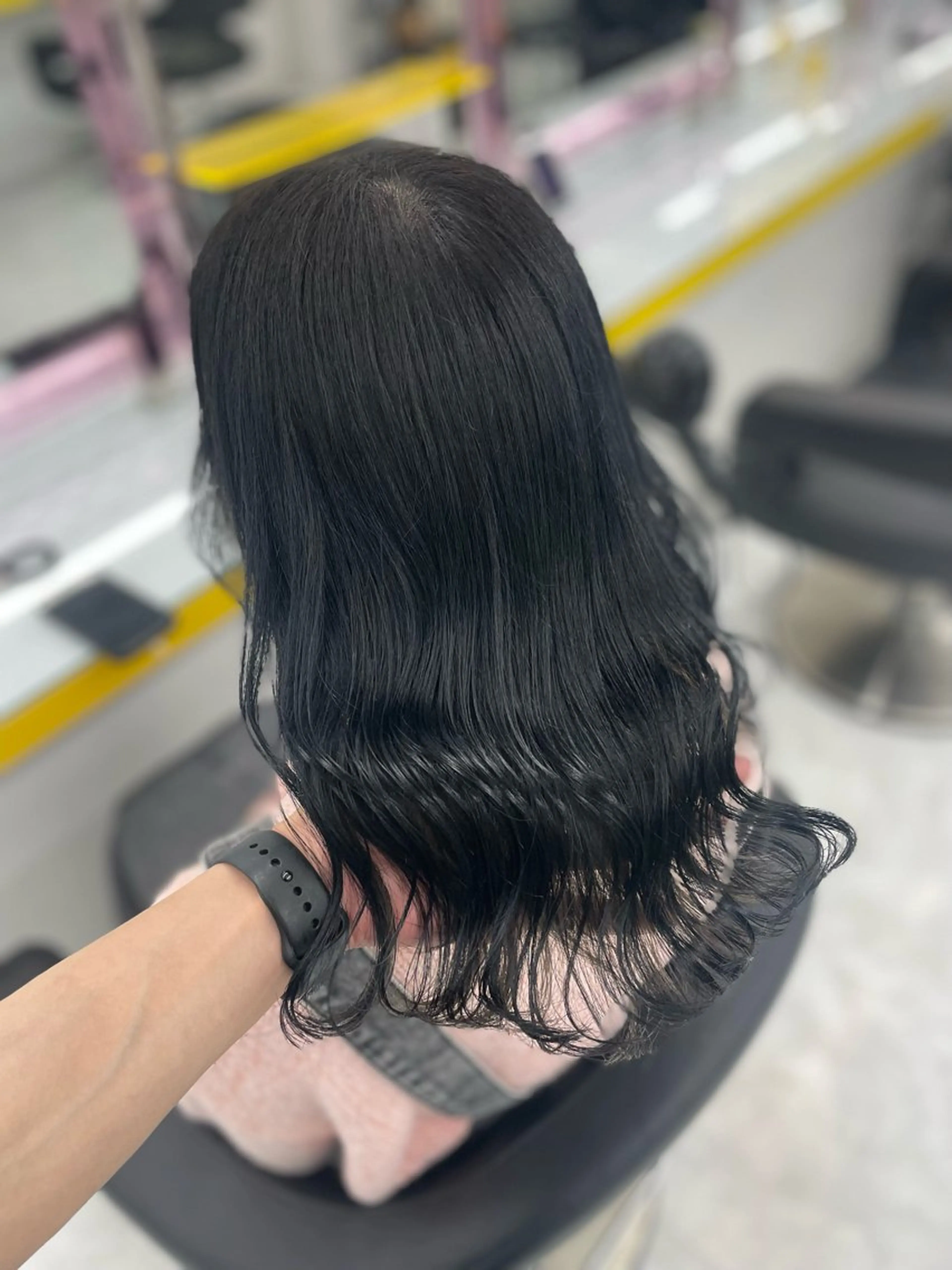 ミディアム カラー ヘアアレンジ ヘアカラー トリートメント ヘアセット ☁️透明感✖️ トレンド☁️りくのヘアスタイル