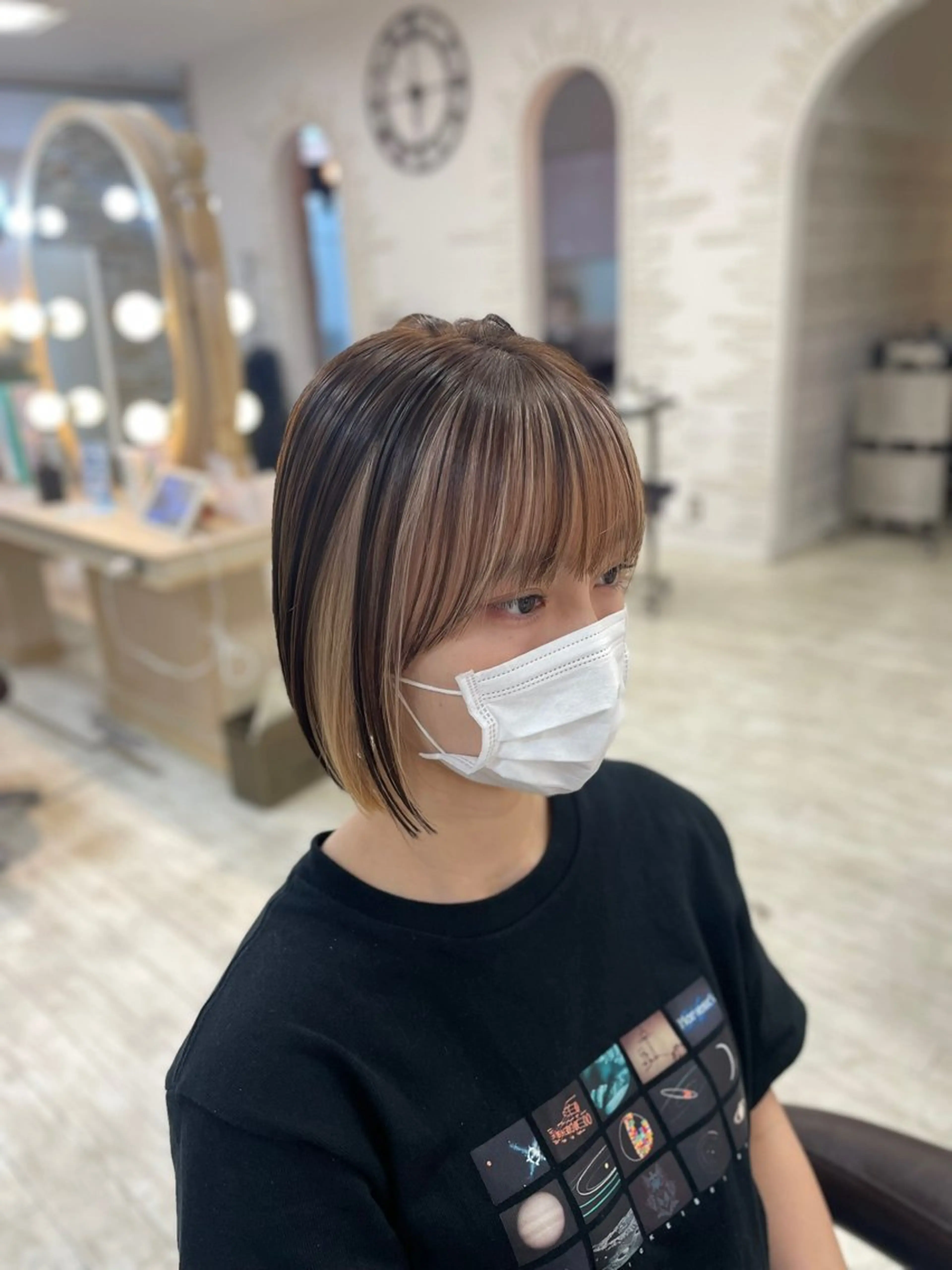 カラー デザインカラー KEEN.所属・新百合ヶ丘/韓国ヘア /レイヤー/RENAのヘアスタイル