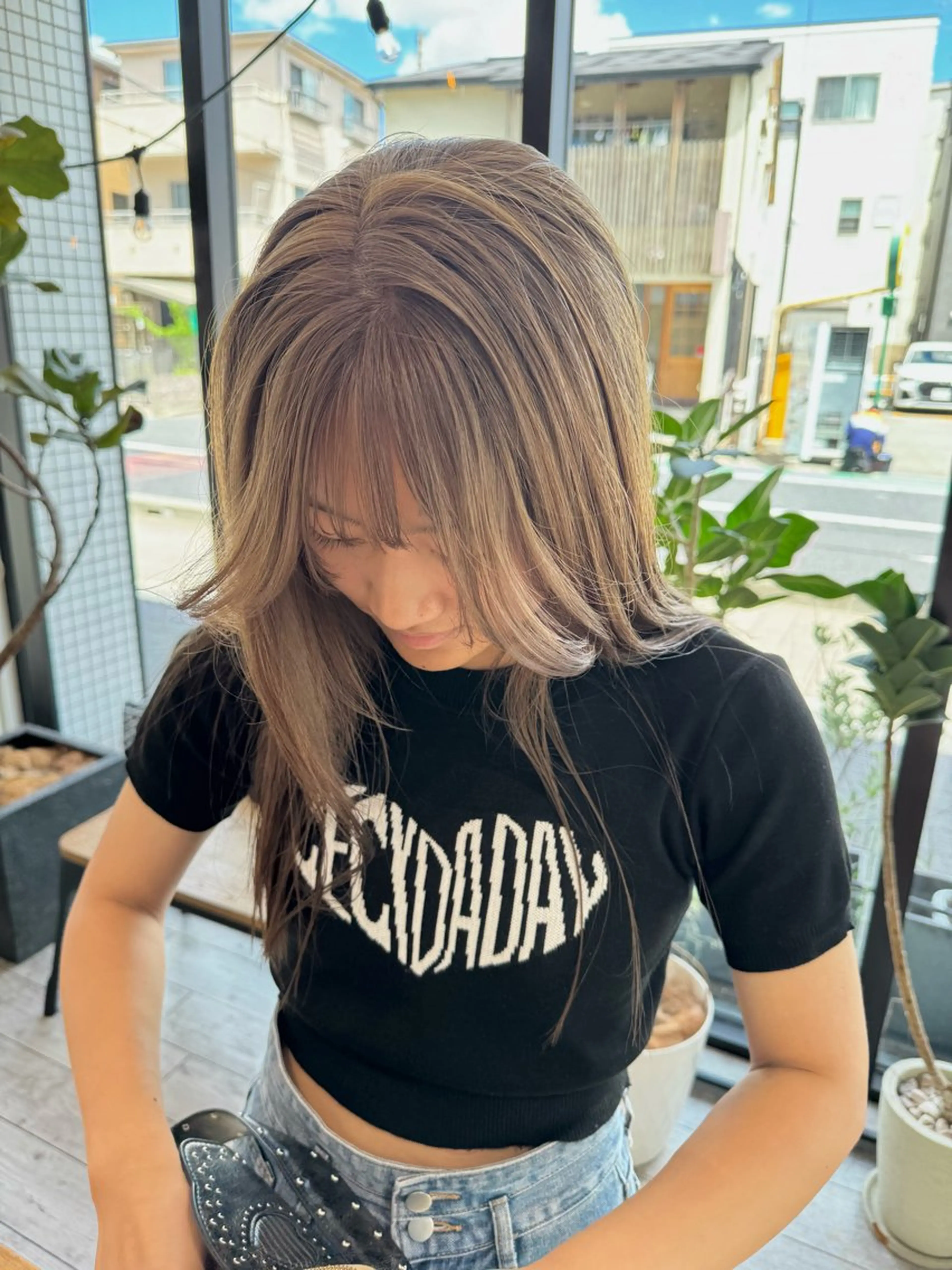 カラー ベージュカラー オリーブベージュ KON所属・KON /nozomiのヘアスタイル