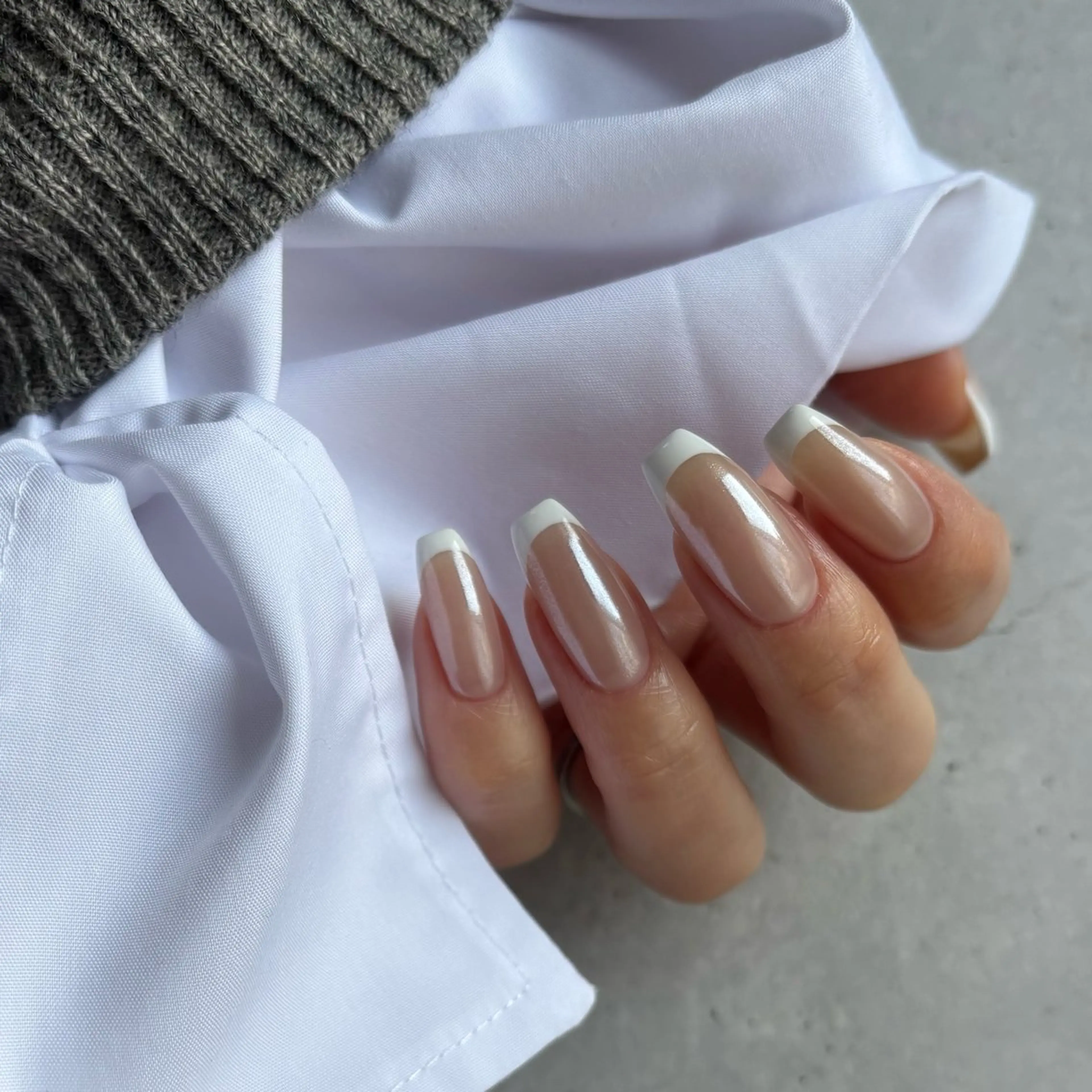 ネイル フレンチネイル マグネットネイル ミラーネイル ハンドネイル K. nailのネイルデザイン