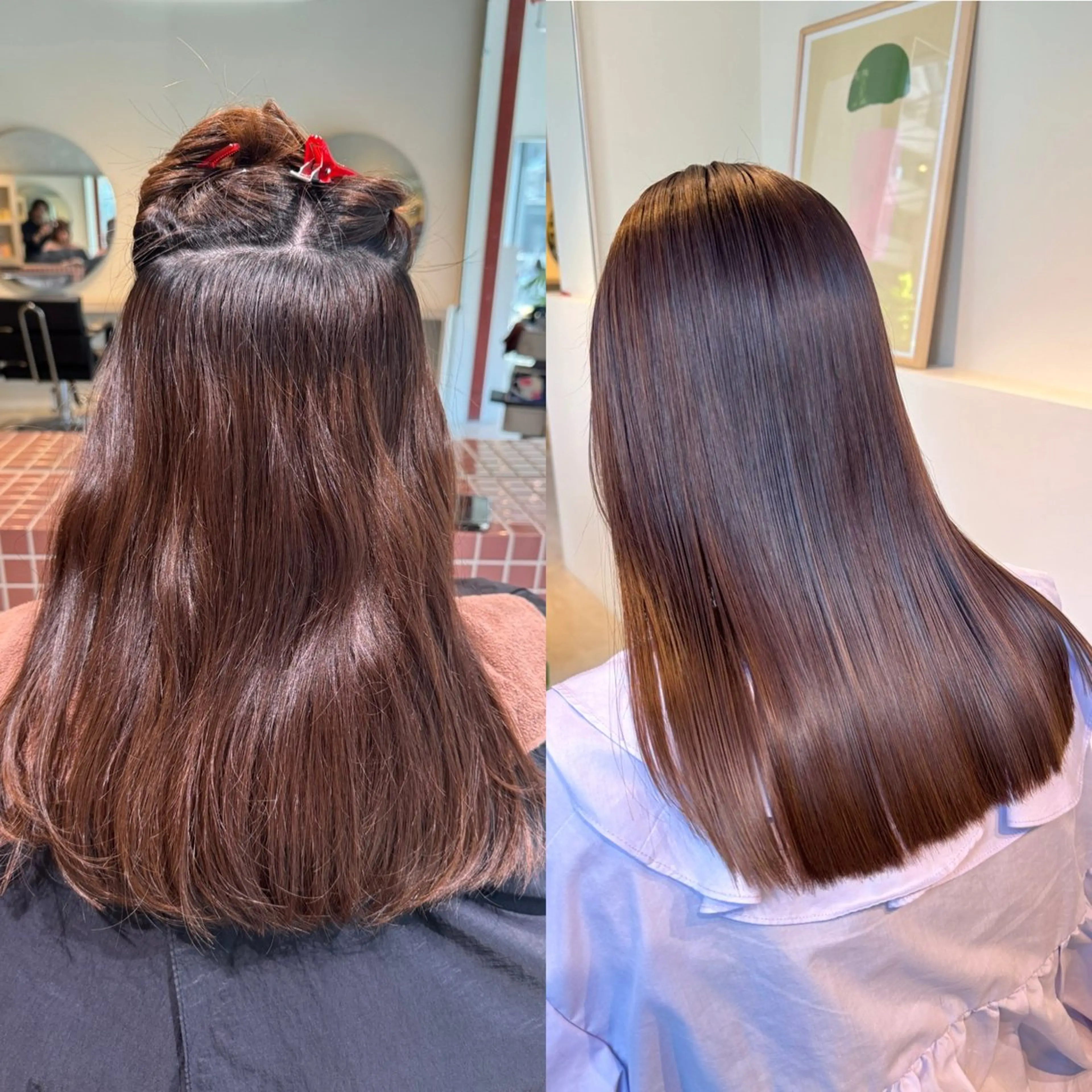 ロング 切りっぱなしボブ ショートボブ アッシュ ボブ ハイライト 髪質改善スペシャリス ト長尾勇弥/梅田中津のヘアスタイル