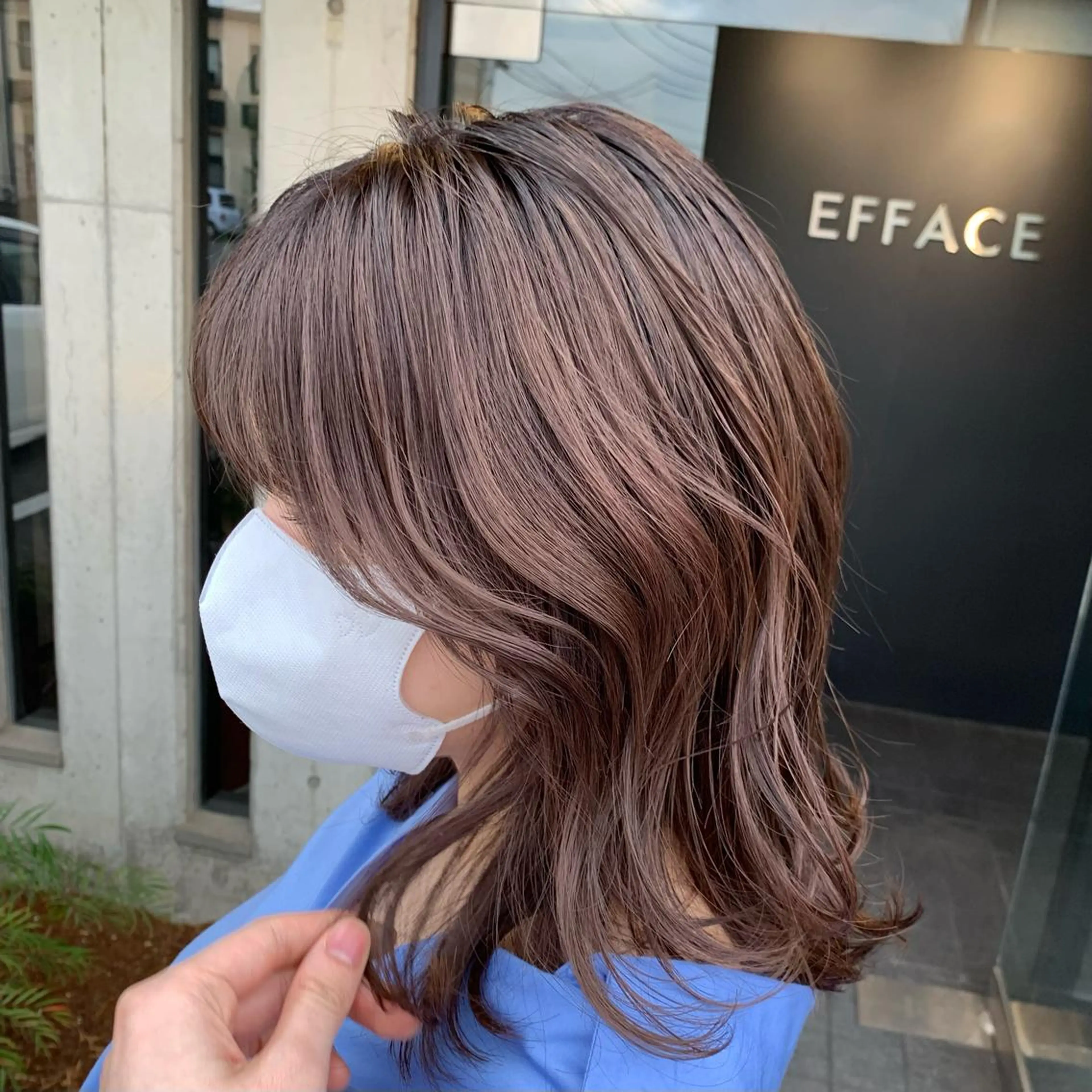 ミディアム efface 北本店所属・川内 樹のヘアスタイル