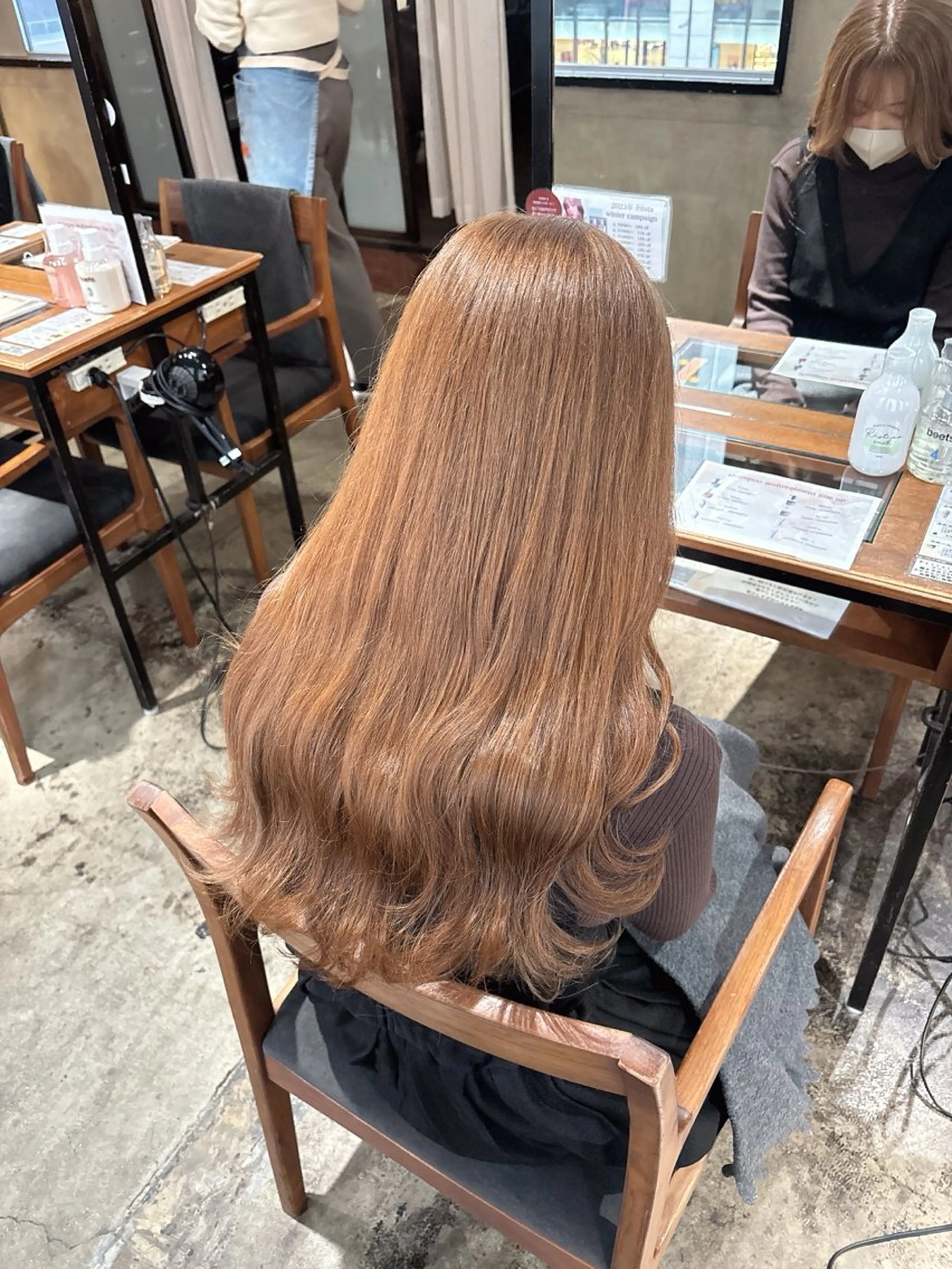 ロング カラー カット ヘアカラー 梅田美容室 山崎海波のヘアスタイル