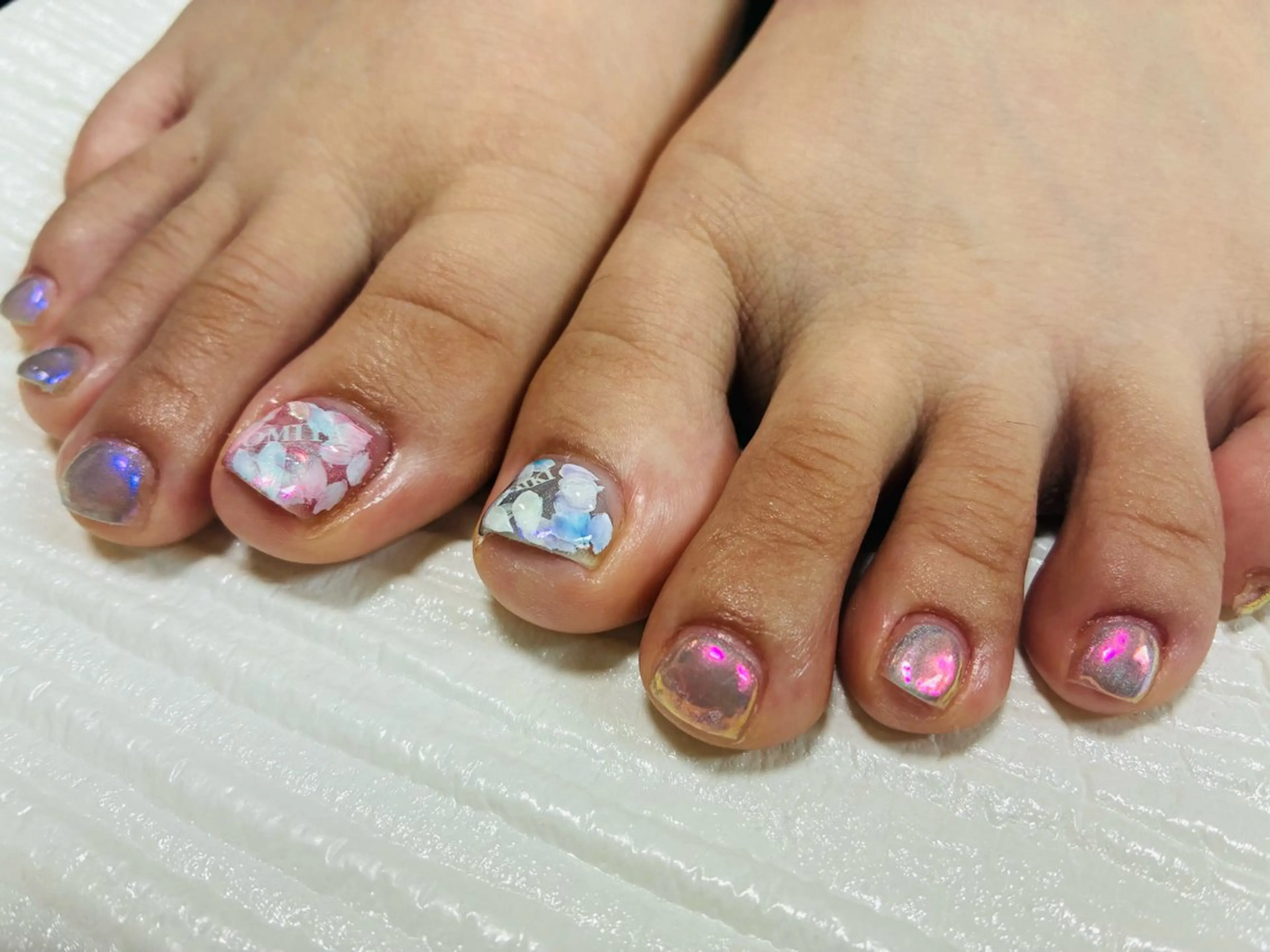 ネイル フラワーネイル マグネットネイル ミラーネイル フットネイル M&Y nailsalonのネイルデザイン