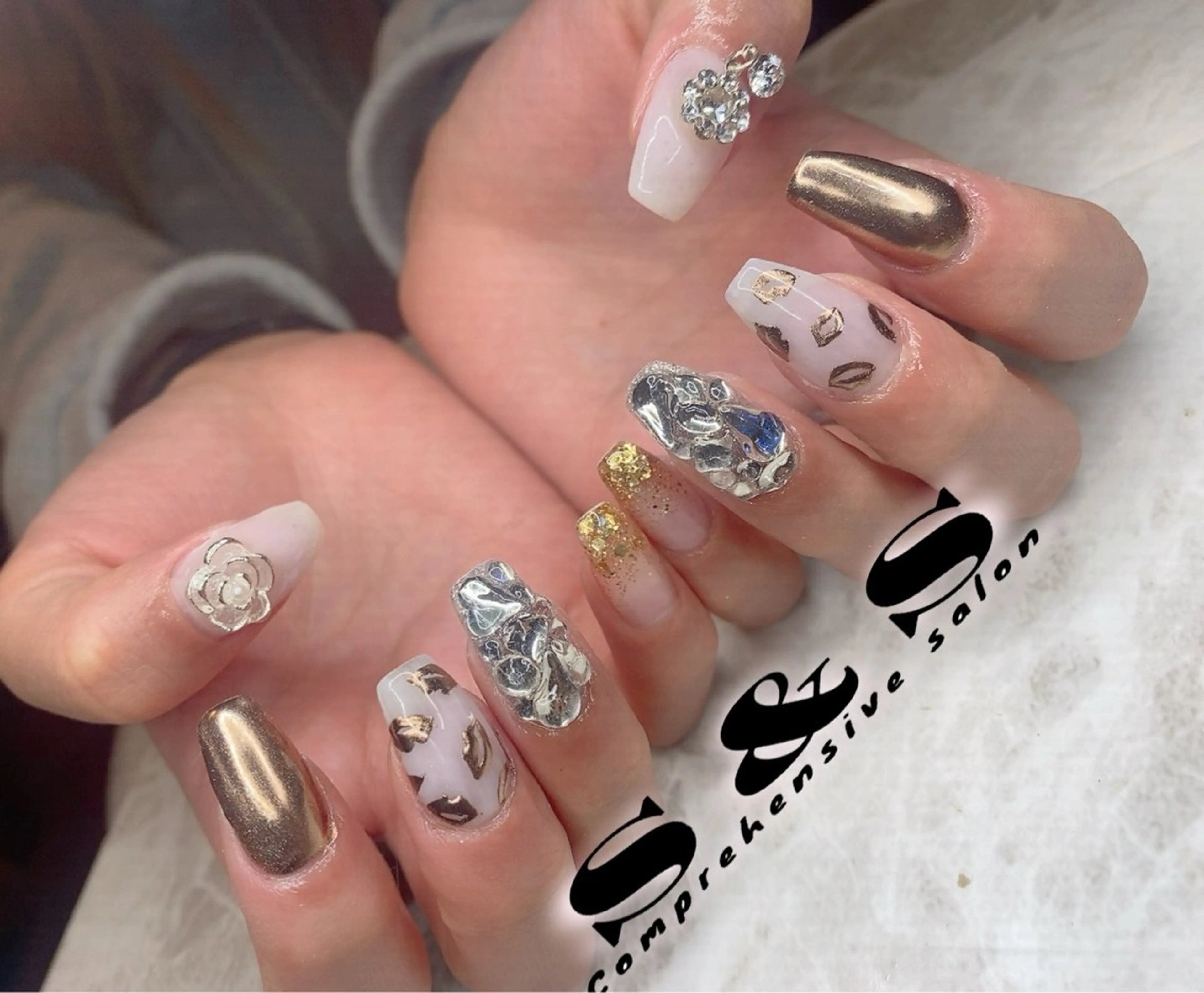 ネイル 長さ出し メンズネイル 持ち込み スカルプネイル S&S 村田小百合のネイルデザイン