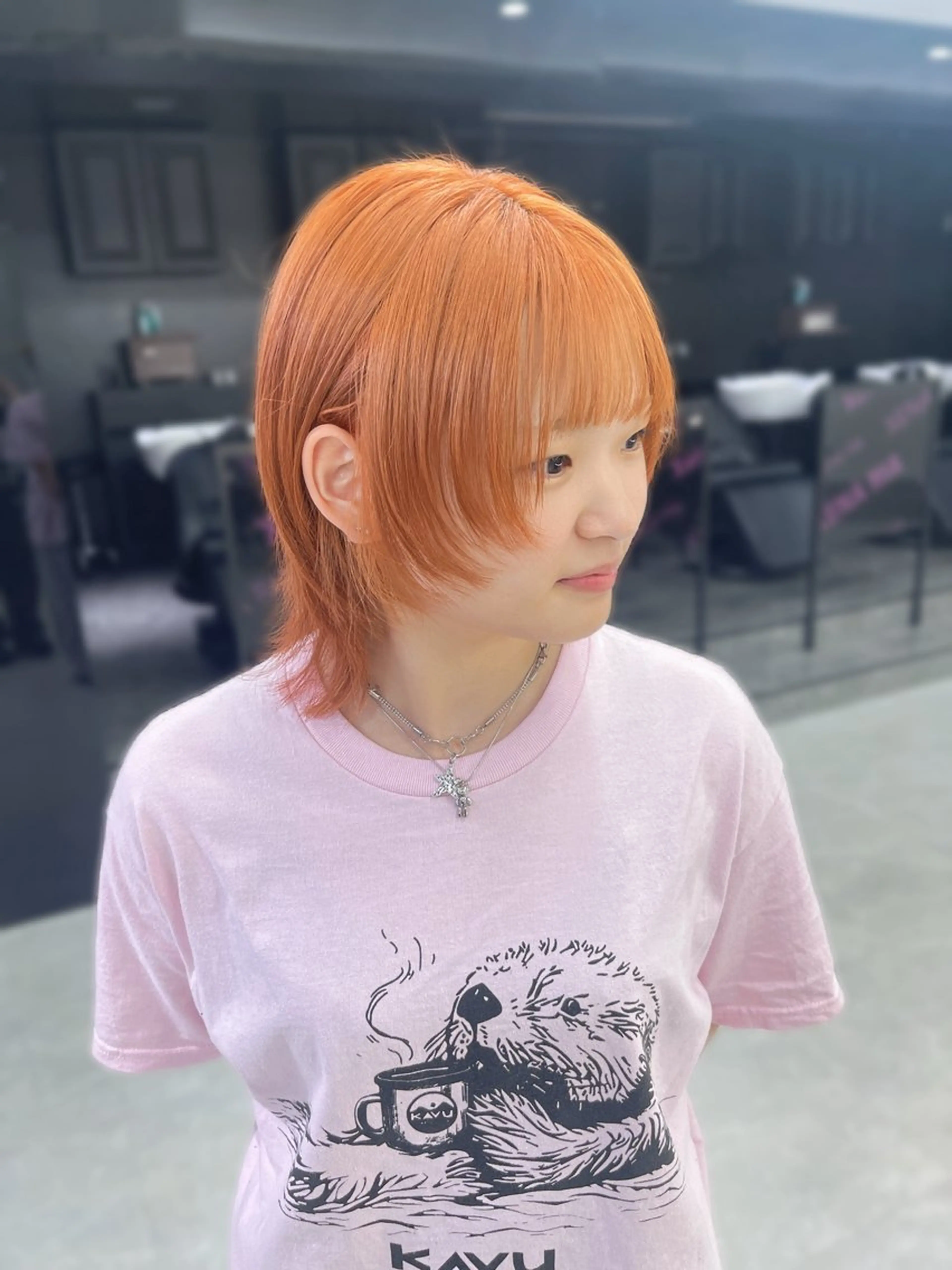 ショート ショートヘア ウルフカット カット ヘアカラー MEI / ブリーチカラー/名駅のヘアスタイル