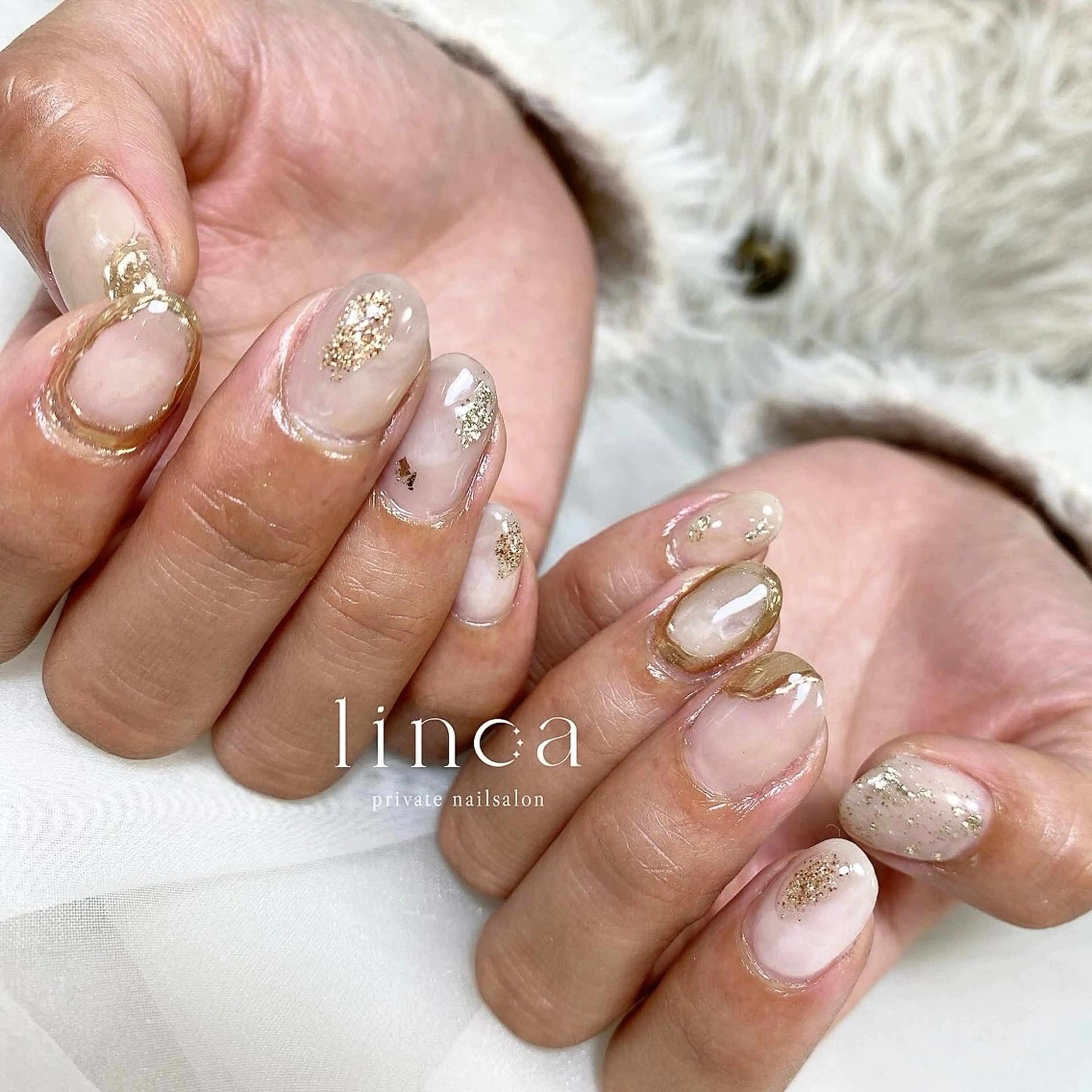 ネイル ミラーネイル ハンドネイル ハンドケア linoa nailのネイルデザイン