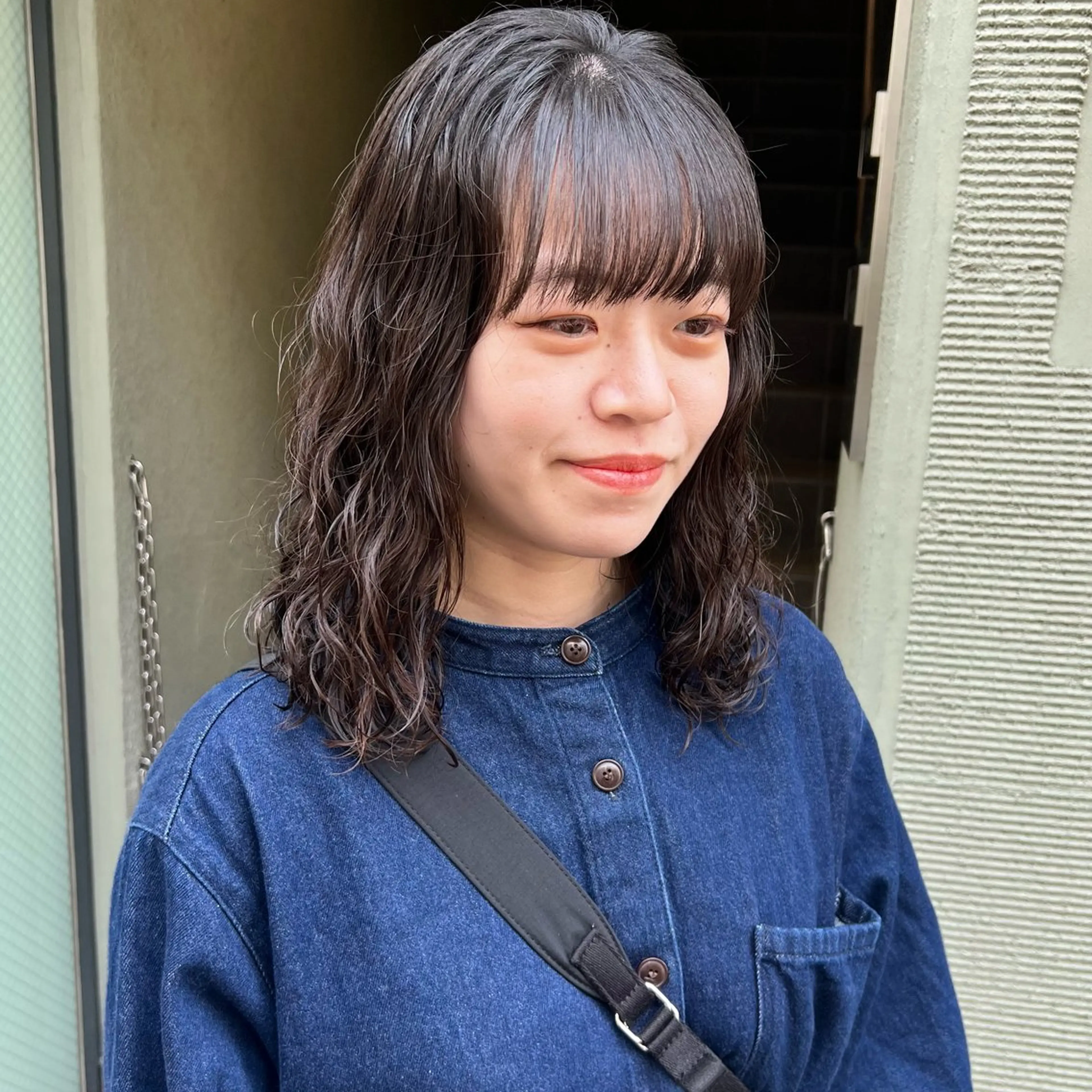 セミロング パーマ 縮毛矯正 KIHO ｜Bond 三軒茶屋のヘアスタイル