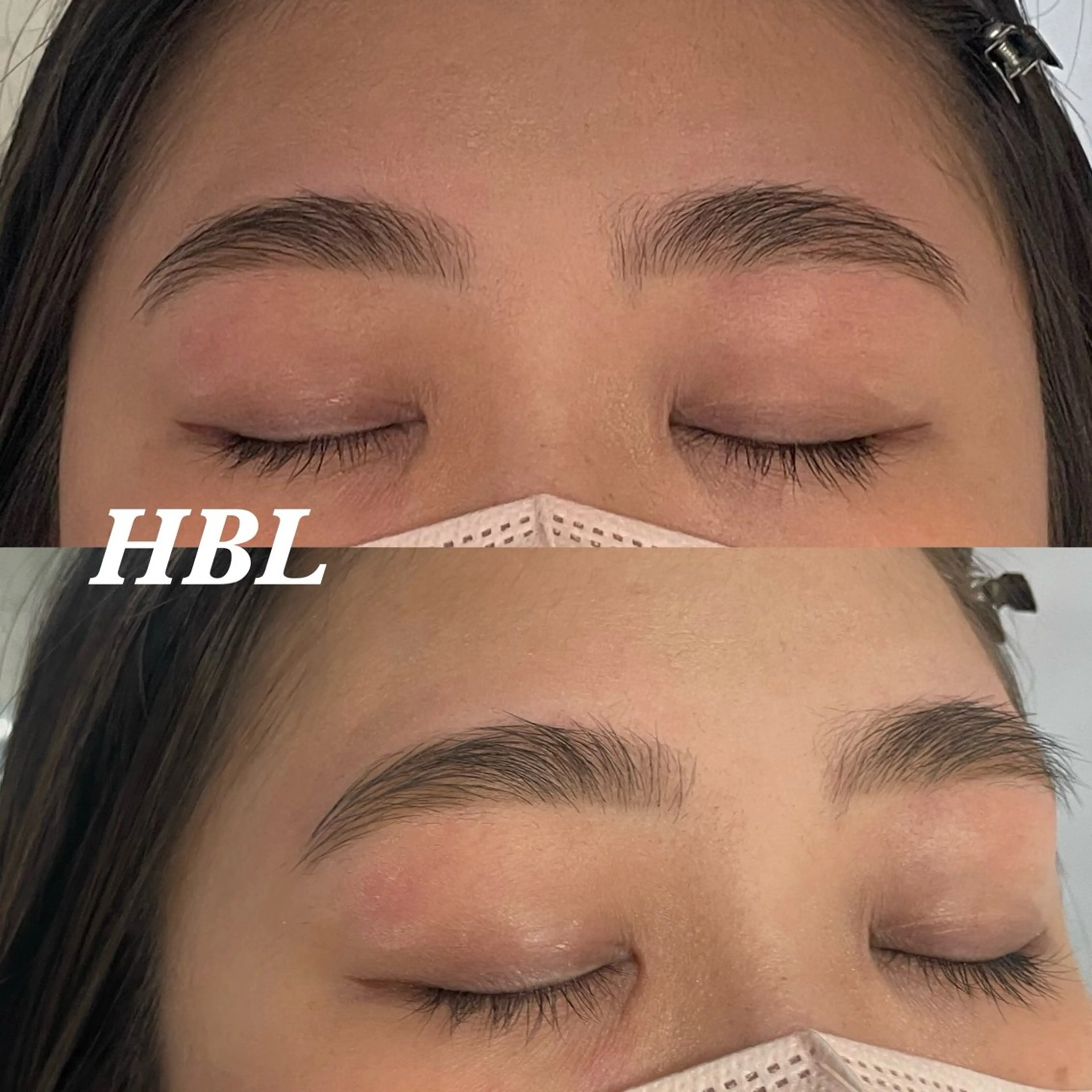 アイブロウ ハリウッドブロウリフト 眉毛ワックス脱毛 ワックス脱毛 暖色/ハイトーン/ カラー/HBLのヘアスタイル