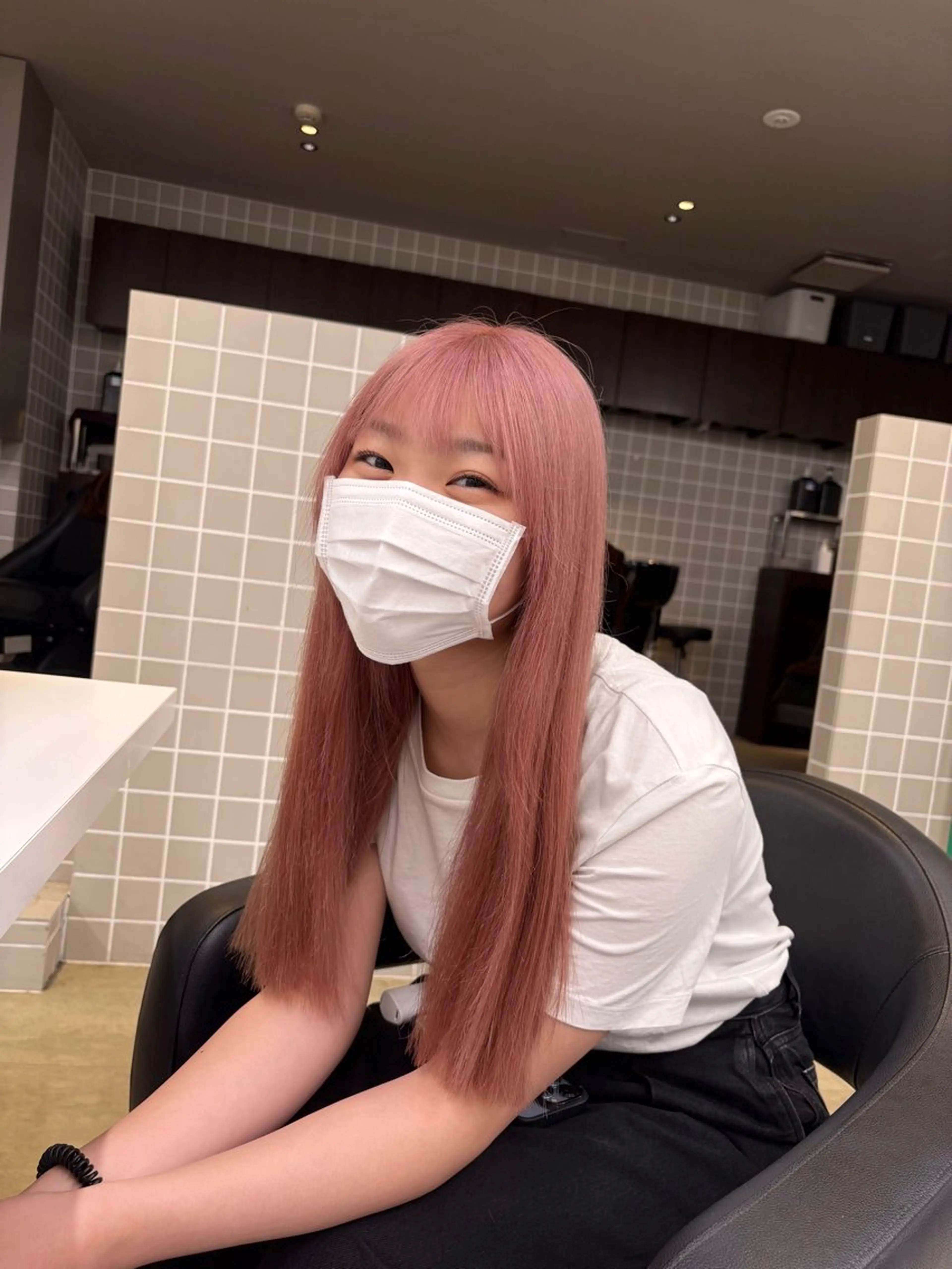 カラー ヘアカラー トリートメント 透明感ベージュ🤎 ナチュラルレイヤーのヘアスタイル