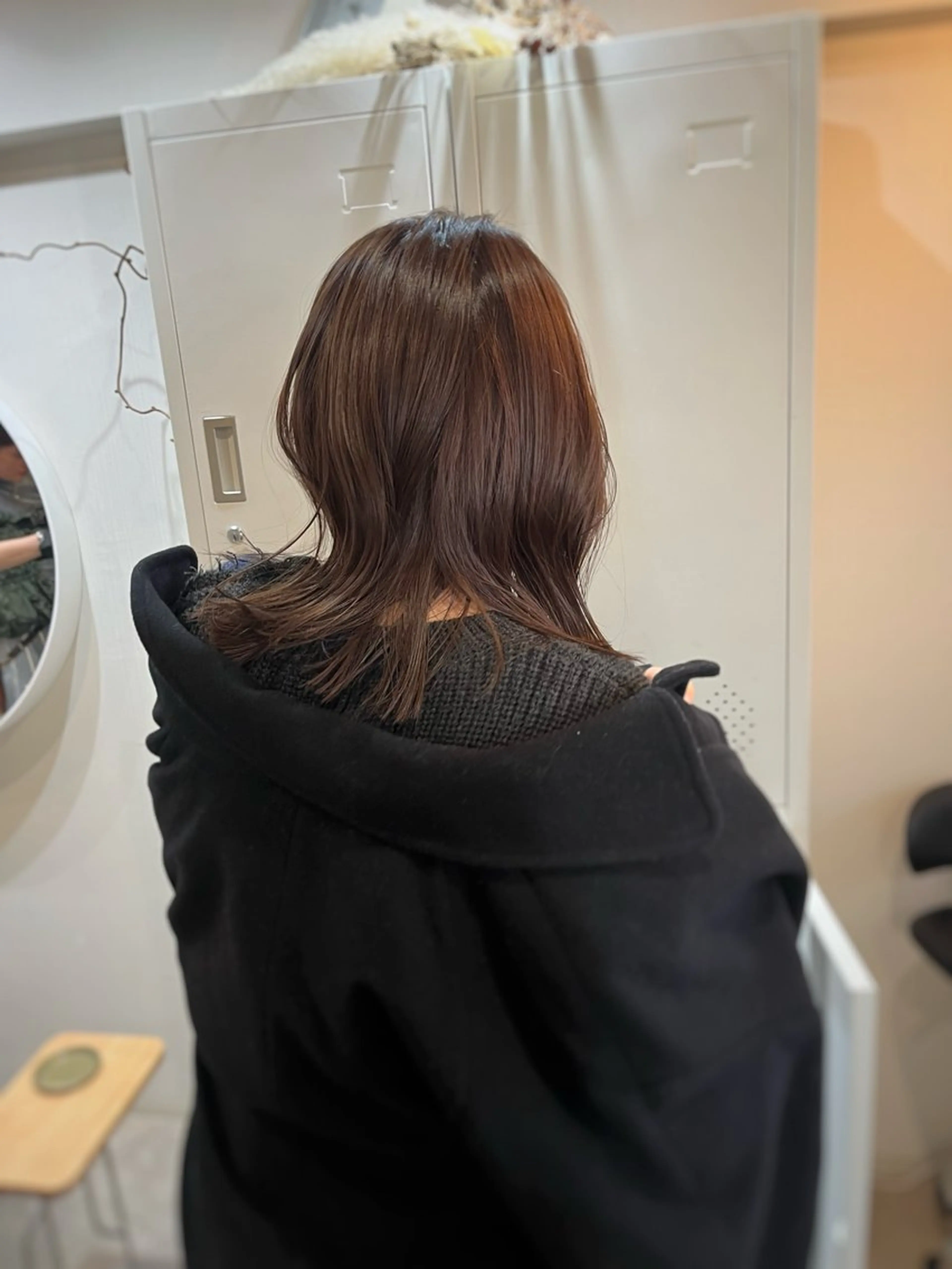 ミディアム カラー 下石怜子/レイヤー/ 透明感カラーのヘアスタイル