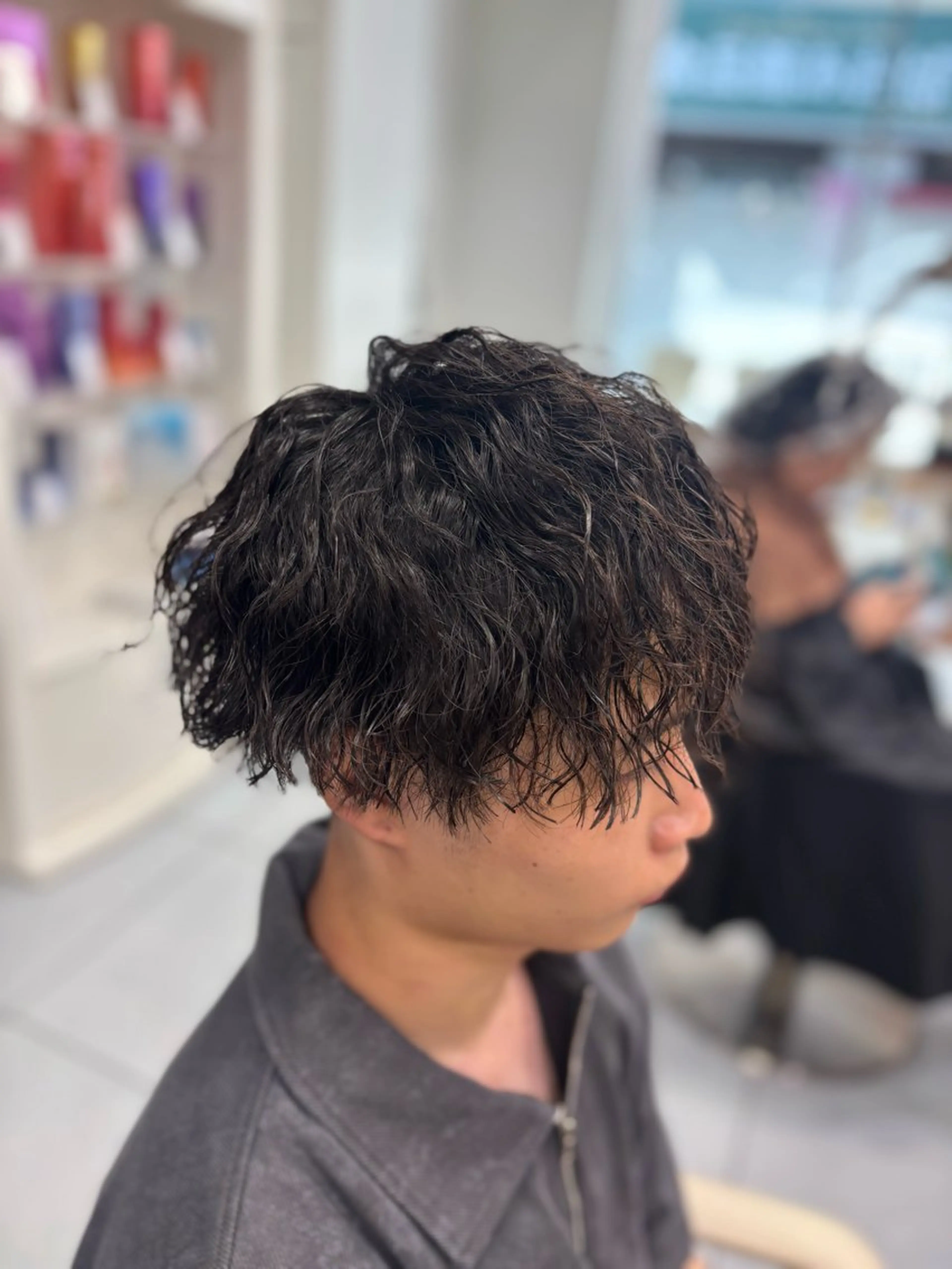 ショート パーマ メンズ カット パーマ メンズ特化韓国風 パーマスタイル/りんのヘアスタイル