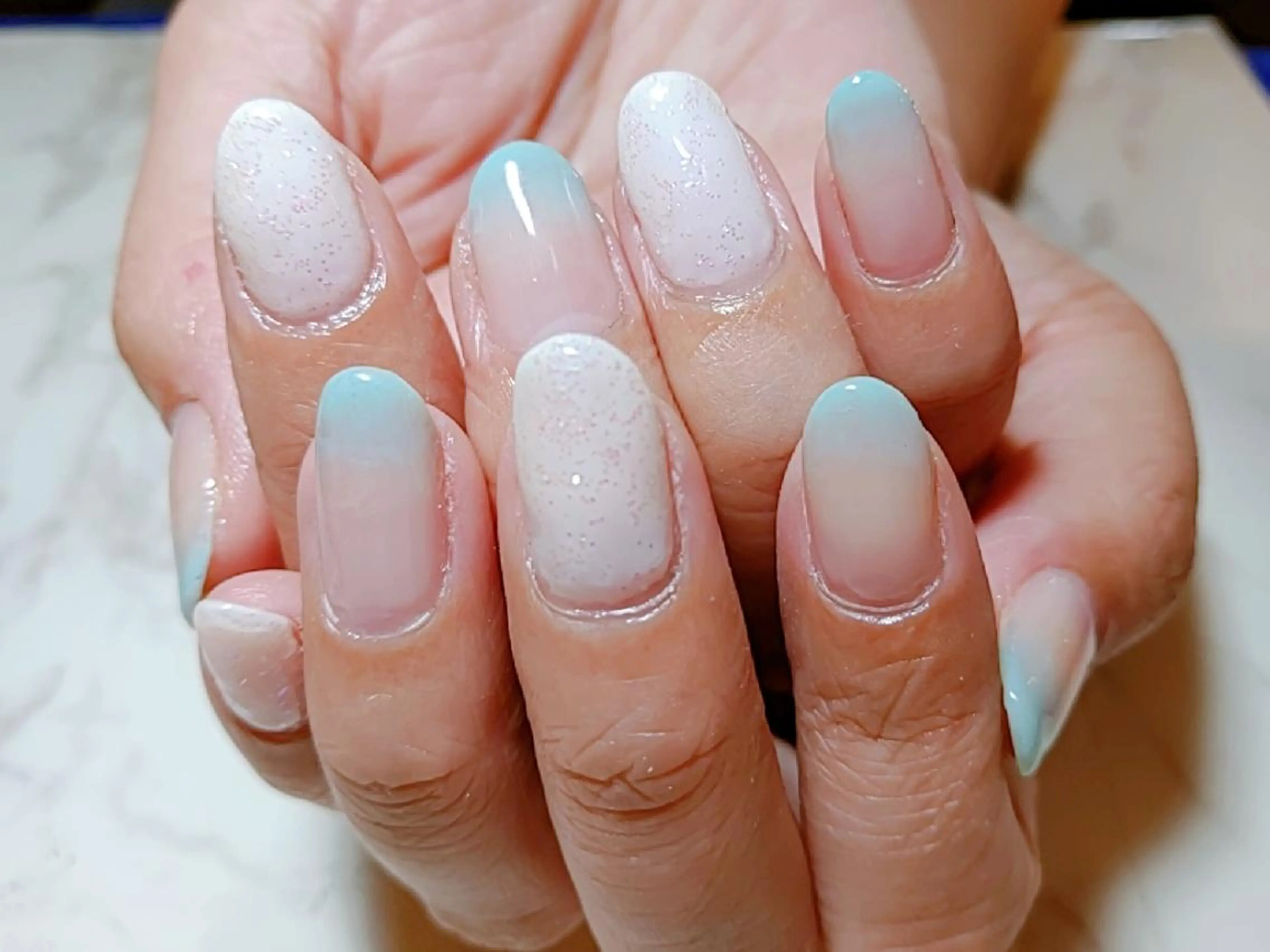 ネイル ホワイト ハンドネイル a.m.p nail所属・高山 奈津美のネイルデザイン
