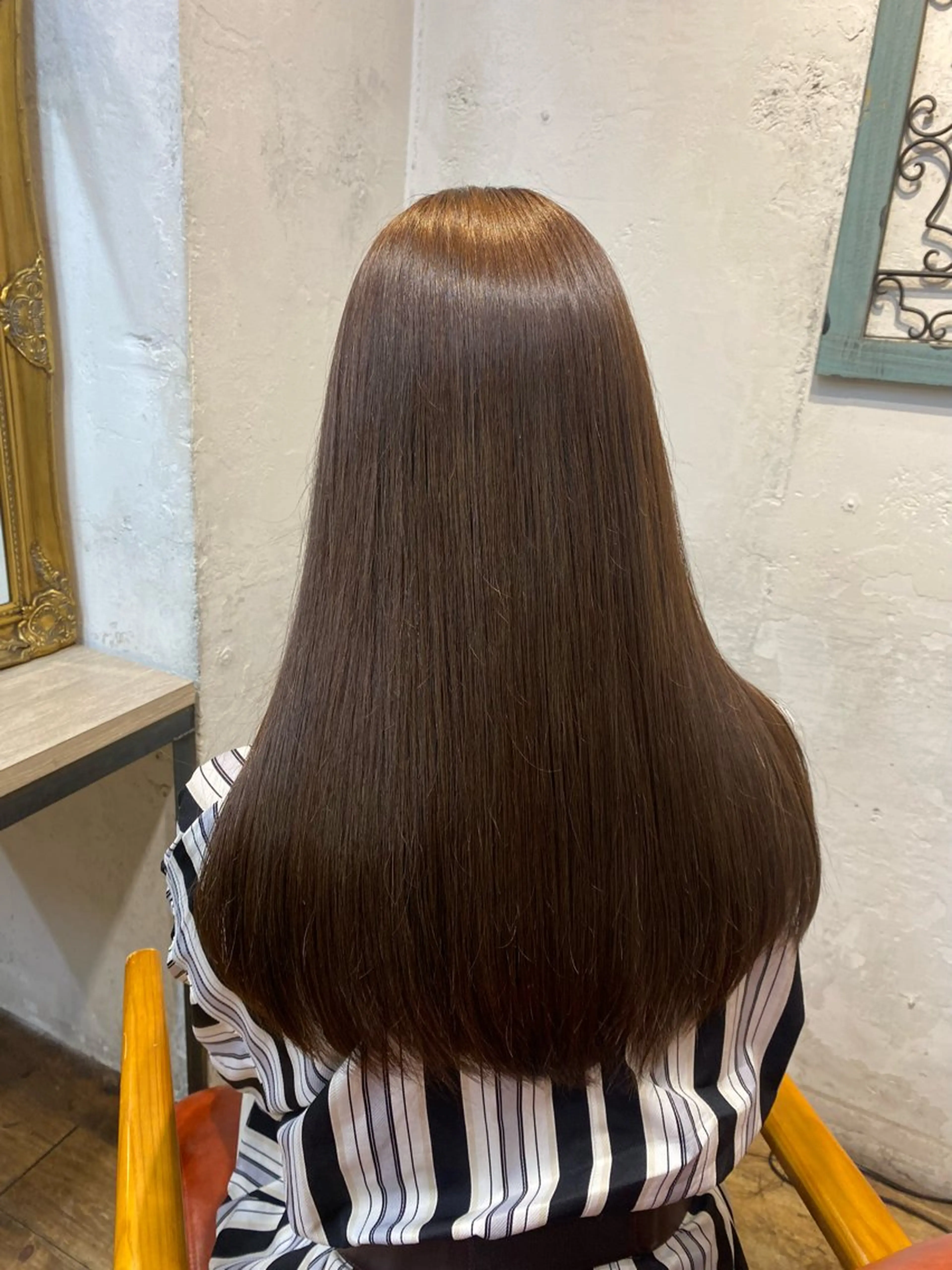 ロング カラー パーマ ヘアアレンジ メンズ キッズ 暖色系/透明感 治野心のヘアスタイル