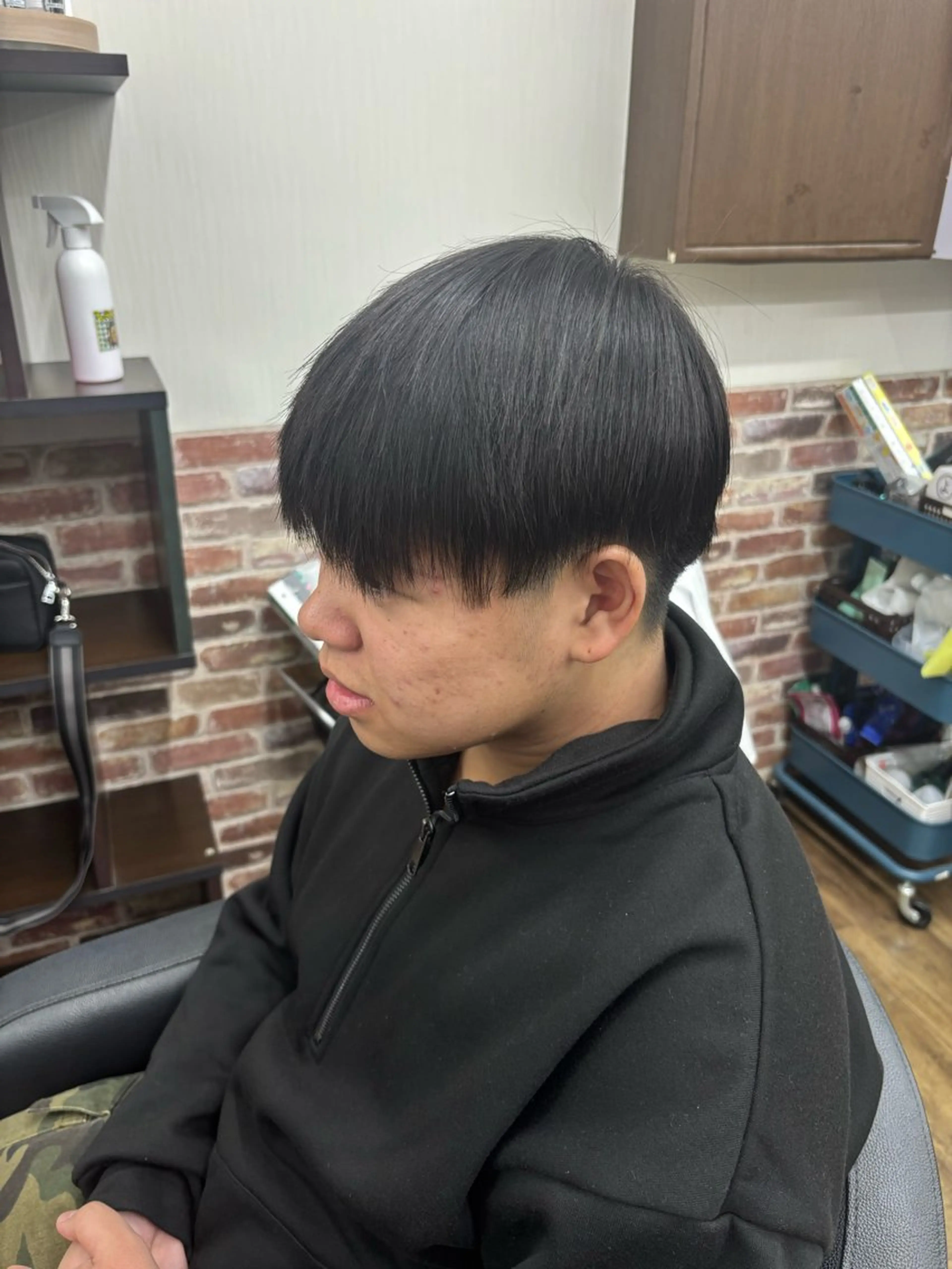 メンズ カット 縮毛矯正 ファミリーサロンQuest 黒田店所属・わたなべ ななかのヘアスタイル