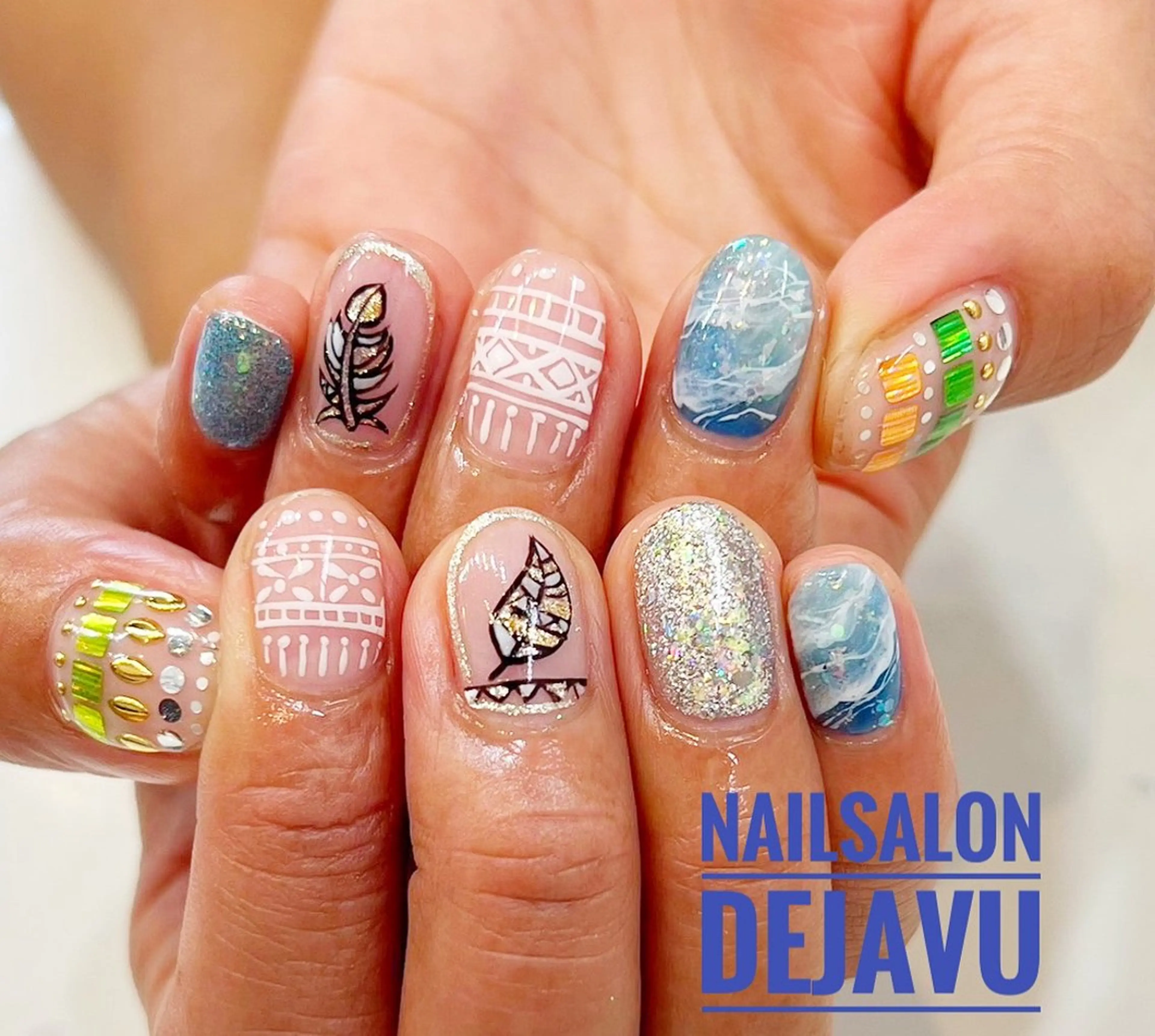 ネイル 持ち込み 夏ネイル ハンドネイル Nailsalon Dejavu  Yokosuka所属・Nailsalon Dejavuのネイルデザイン