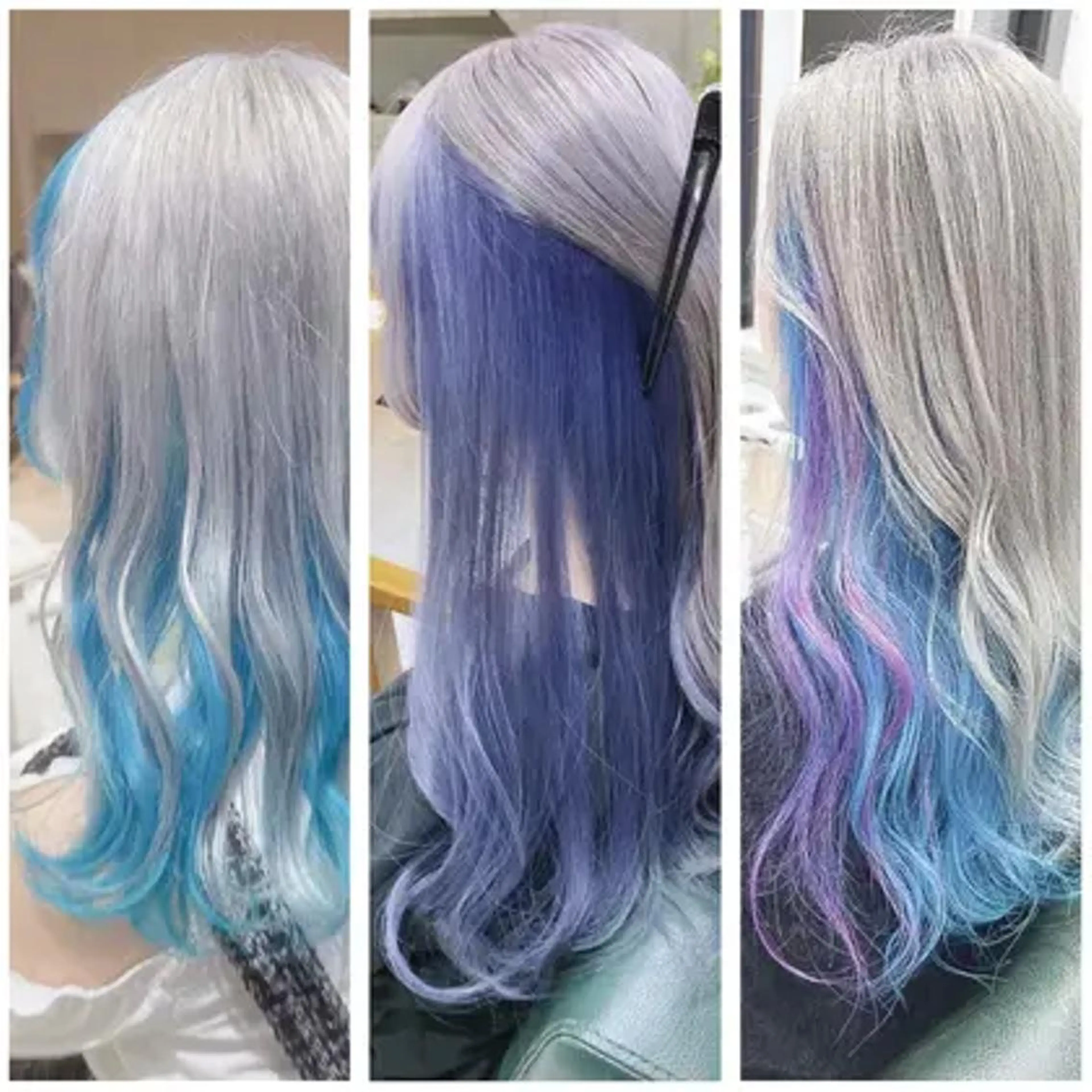 カラー ロング ヘアアレンジ モテ髪透明感❤️ デイズヘアカラーのヘアスタイル