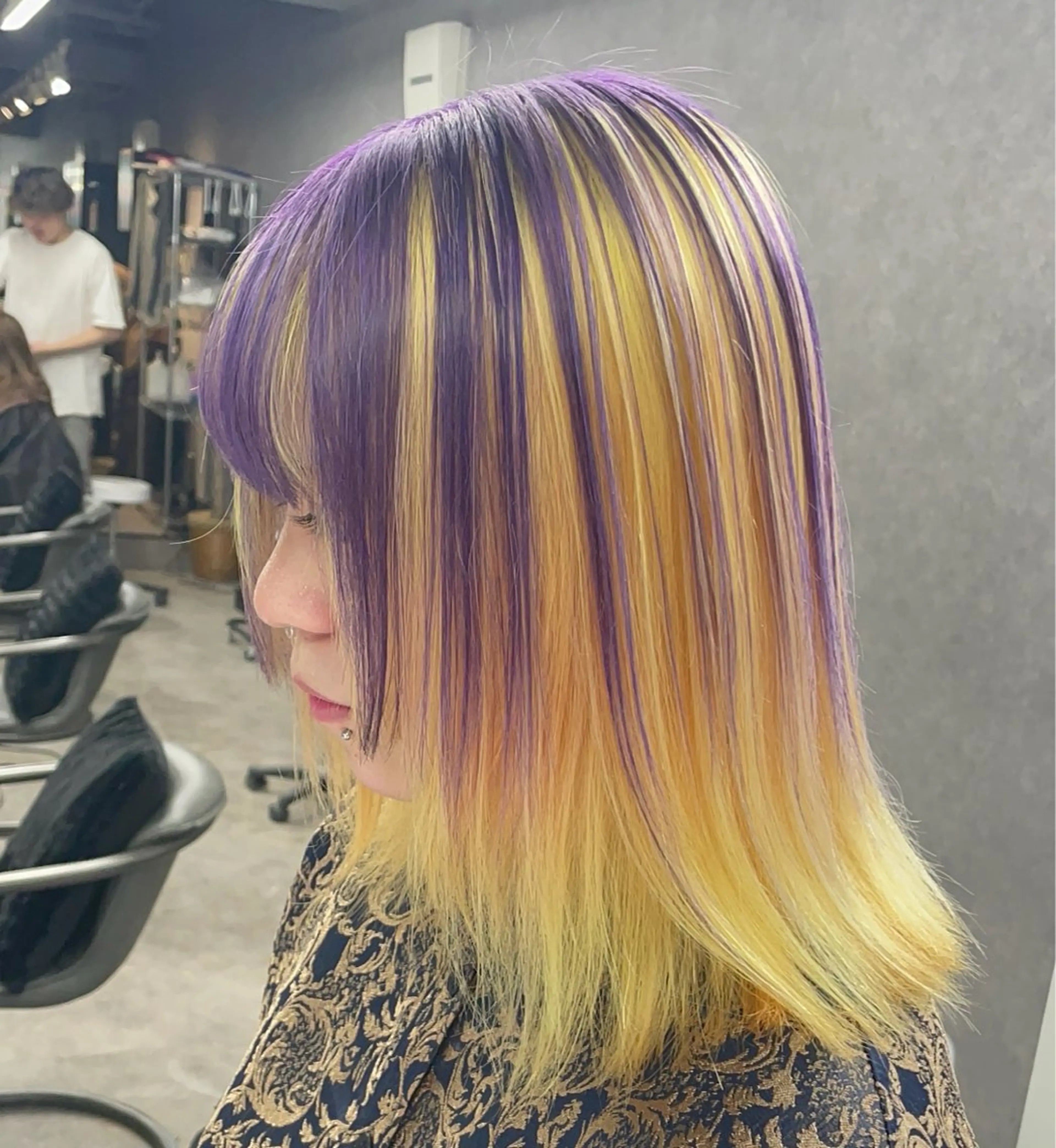 セミロング ヘアカラー トリートメント 🌟ハイトーン/ボブ /RYOJU🌟のヘアスタイル