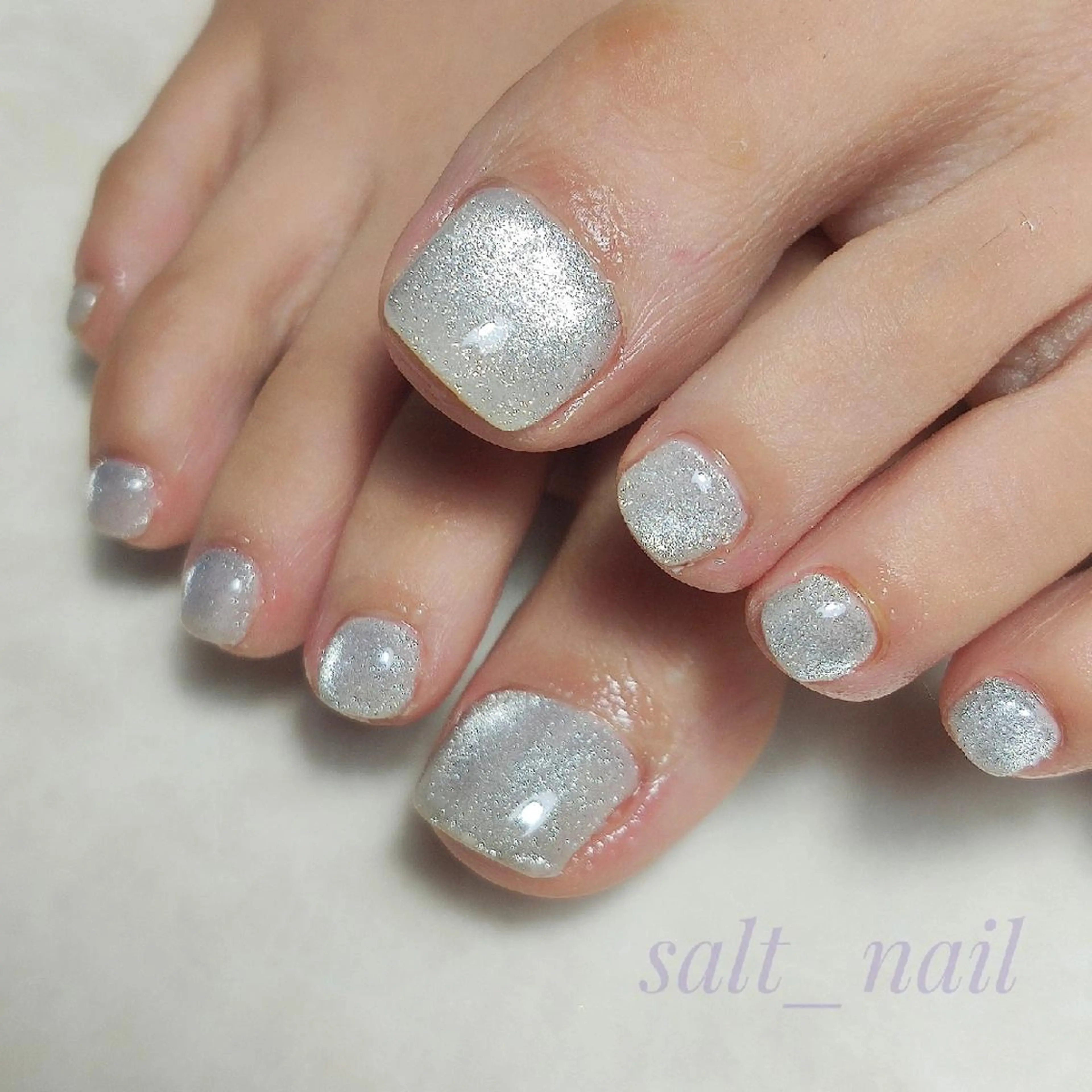 ネイル マグネットネイル フットネイル 個人サロン saltnailのネイルデザイン
