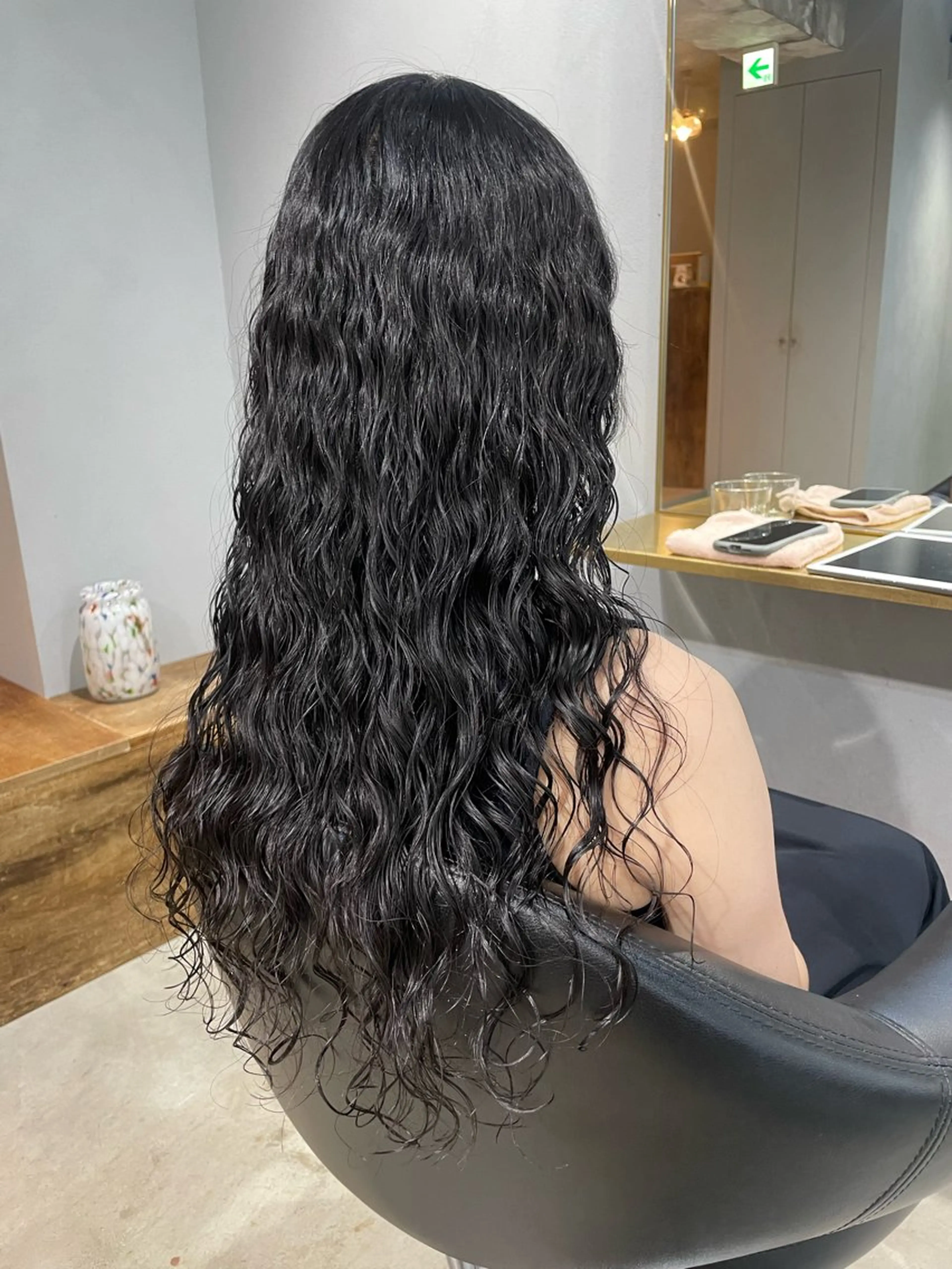 ロング パーマ ロング デジタルパーマ カット パーマ トリートメント 【arc】Ruri コテ巻き風パーマのヘアスタイル