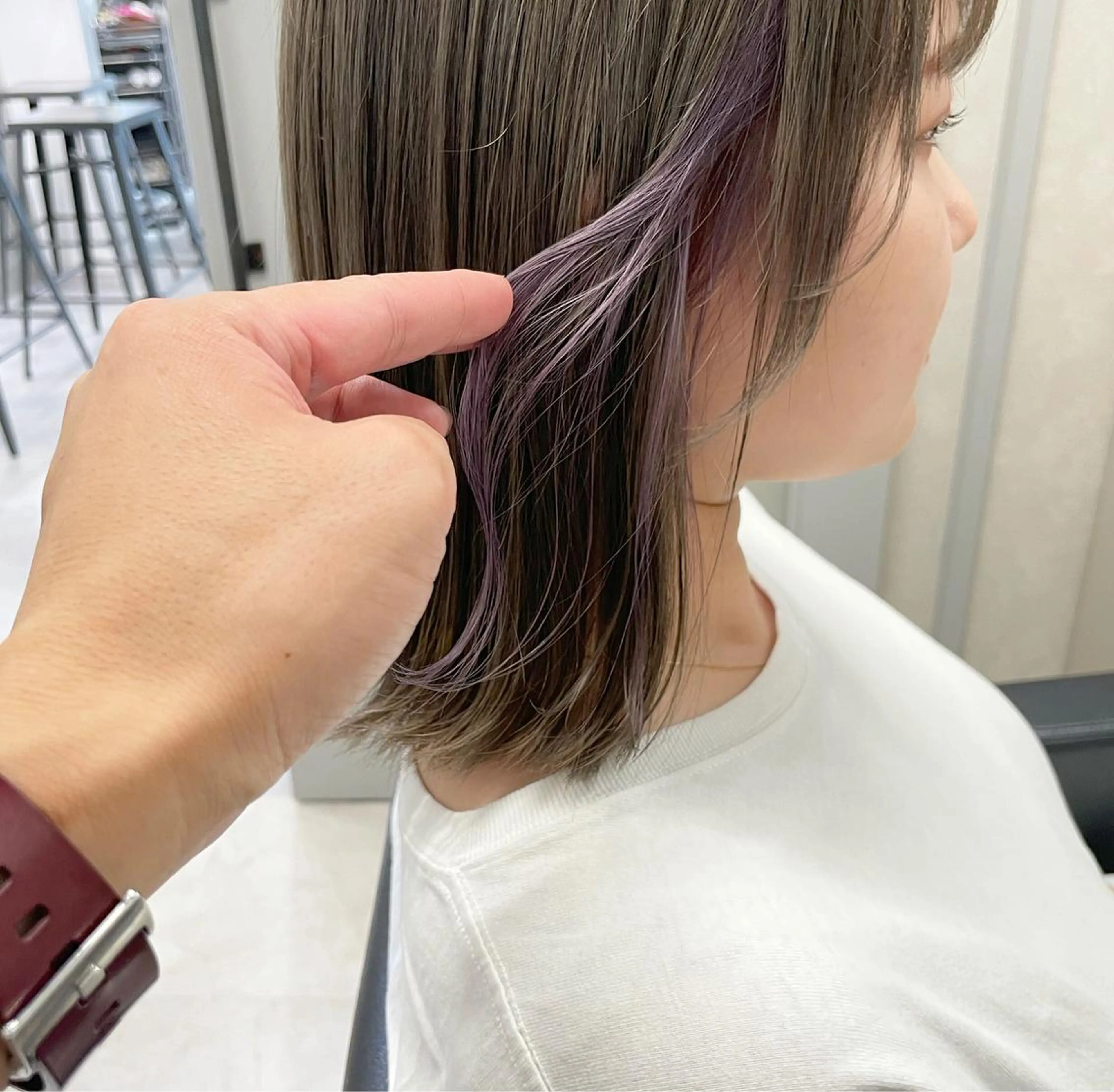 ミディアム カラー ヘアアレンジ autre所属・大久保 ひでなりのヘアスタイル