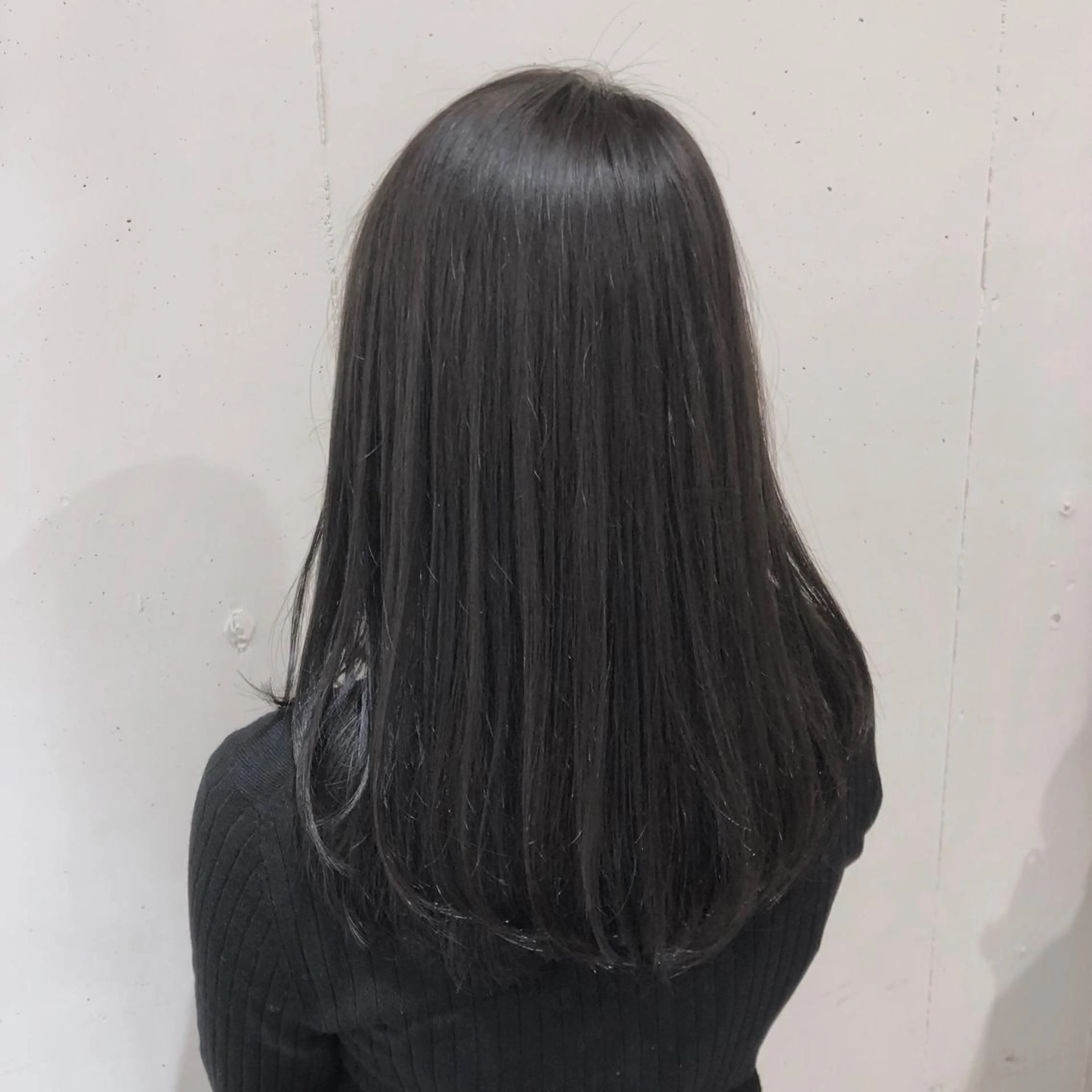 セミロング カラー パーマ ヘアアレンジ バレイヤージュ ブリーチ 透明感カラー グラデーションカラー グレージュ 【ツヤ髪美容師】 ツダケイスケのヘアスタイル
