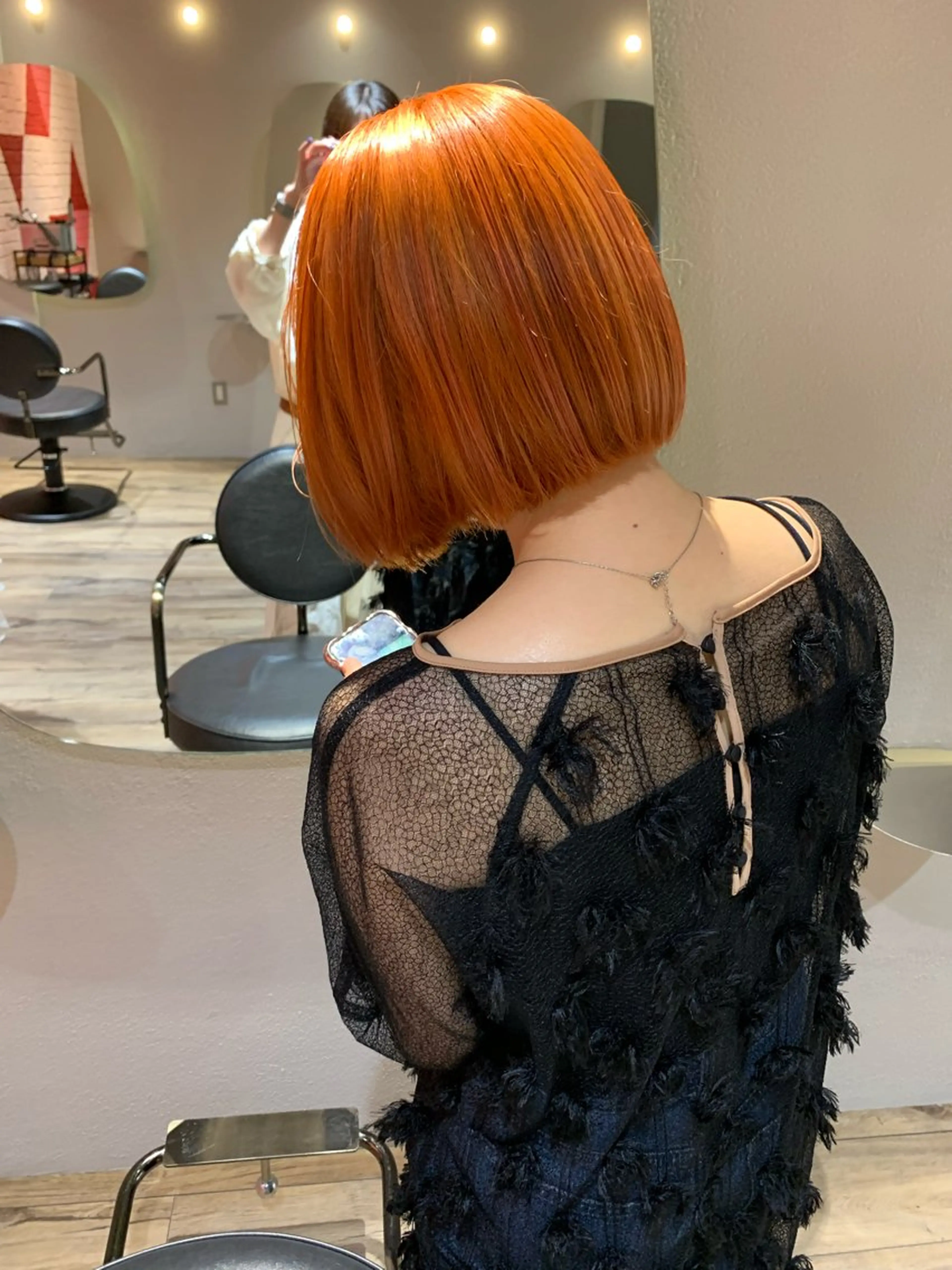 ショート カラー ブリーチ/アレンジ 天満/chihiroのヘアスタイル