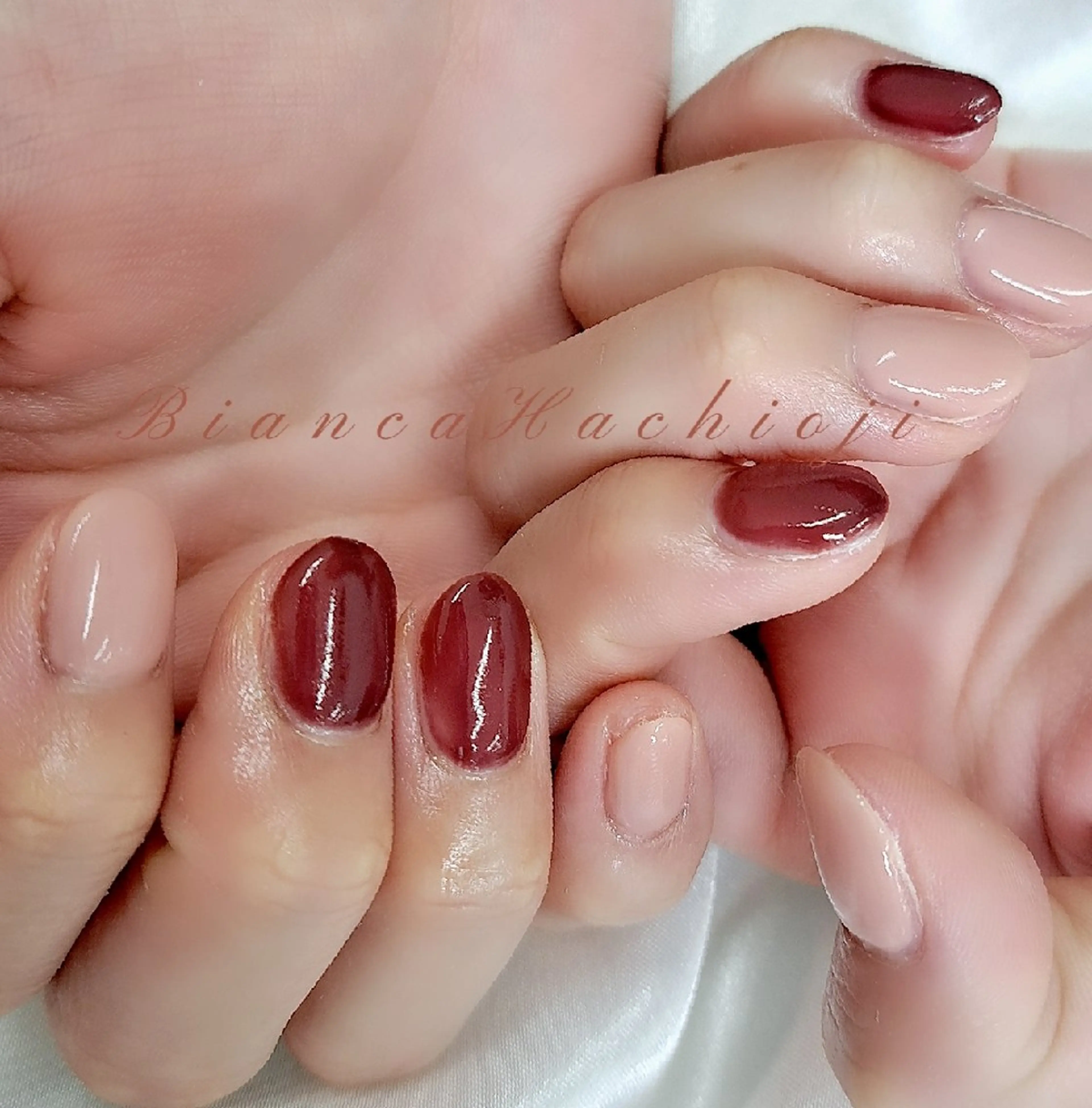 ネイル ワンカラーネイル Bianca八王子 まえさだのネイルデザイン
