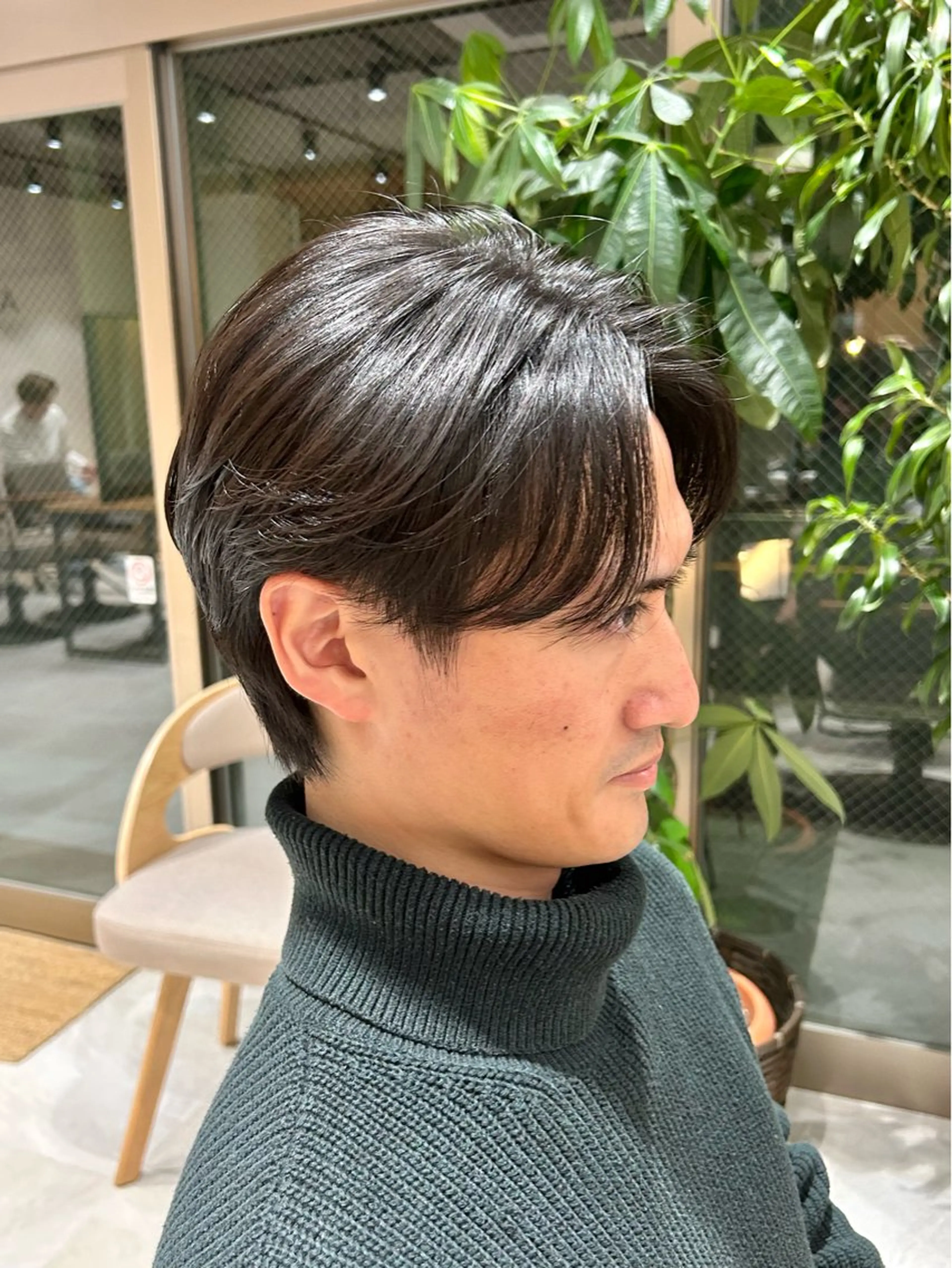 ショート パーマ メンズ カット トリートメント ヘッドスパ ヘアセット 🌷横浜/レイヤー /艶カラー🌷のヘアスタイル