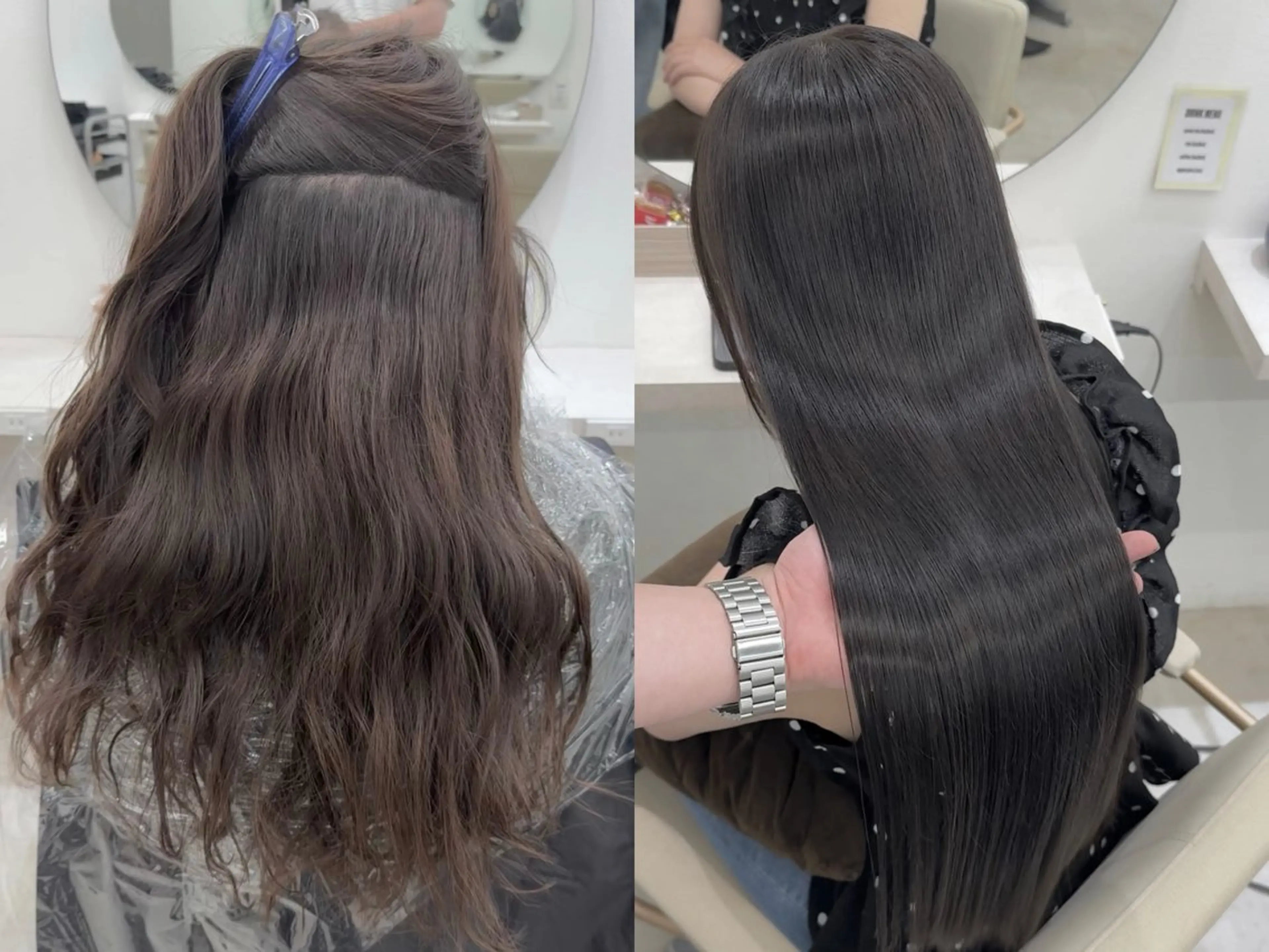 当日限定クーポン🔥【髪質改善】酸性縮毛矯正+髪質改善TR+ケアカラー+カット💇♀️の写真