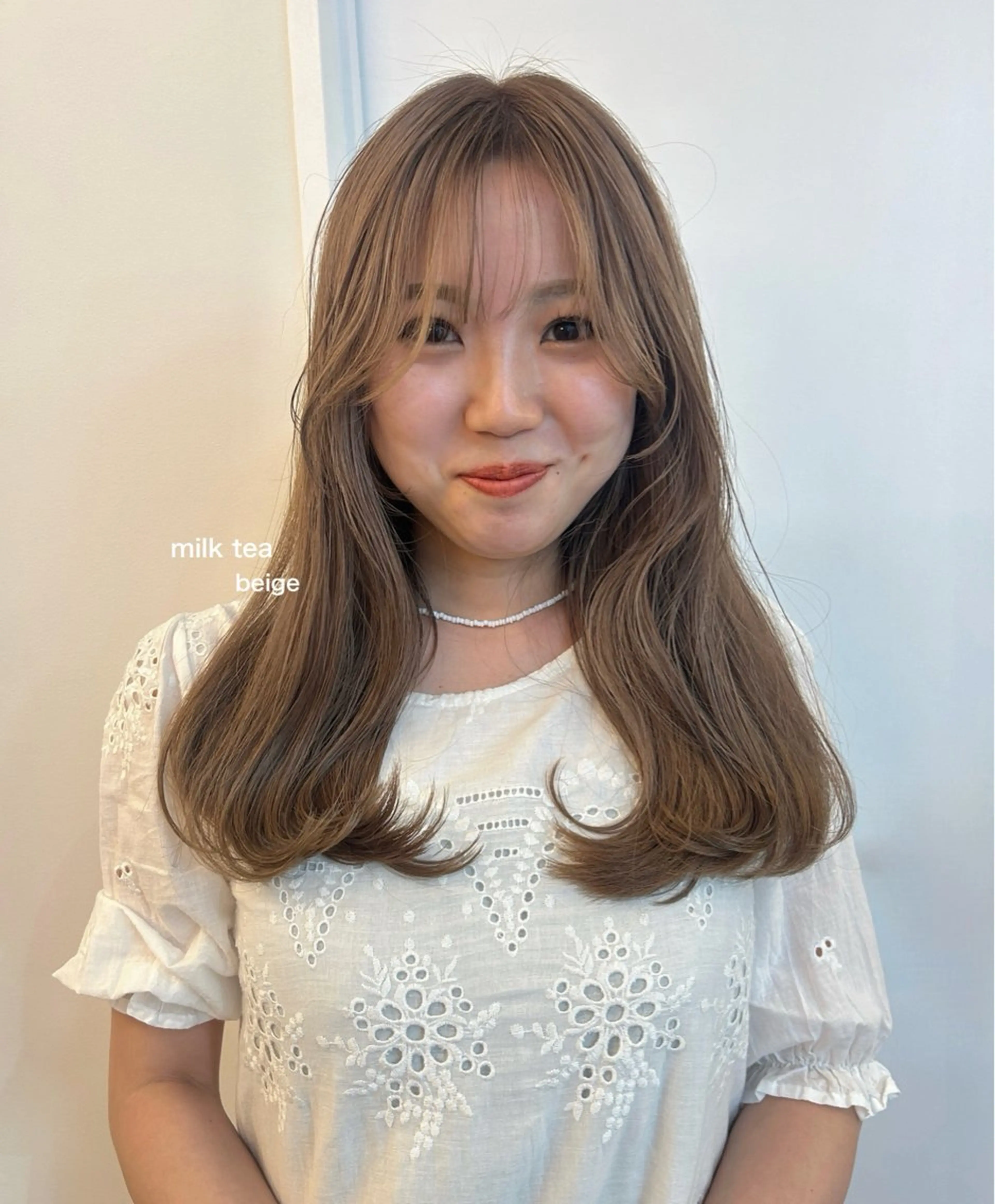 セミロング レイヤーカット/ 透明感カラーmikuのヘアスタイル