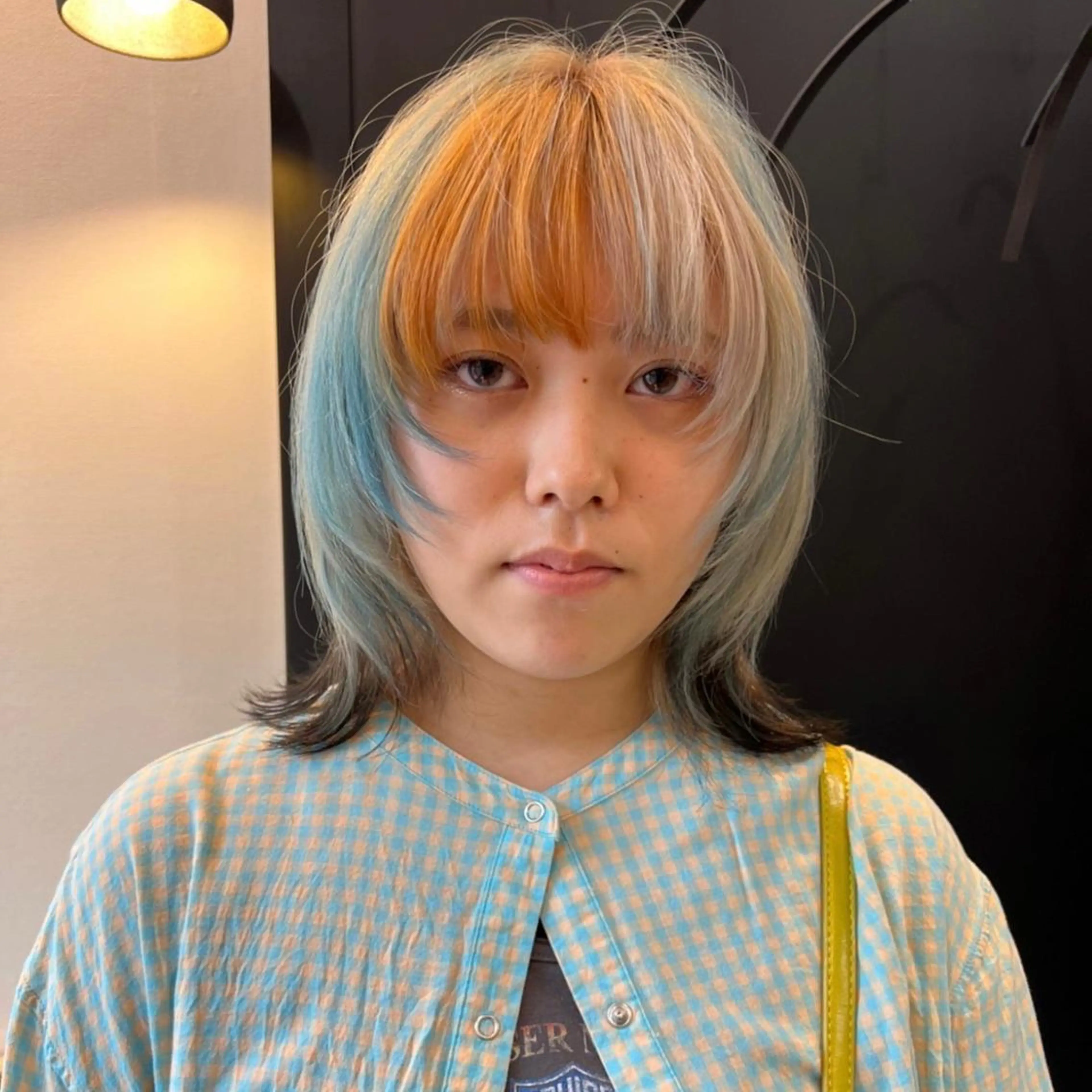 ミディアム カラー デザインカラー 藤山大地/髪質改善 /透明感/ブリーチのヘアスタイル