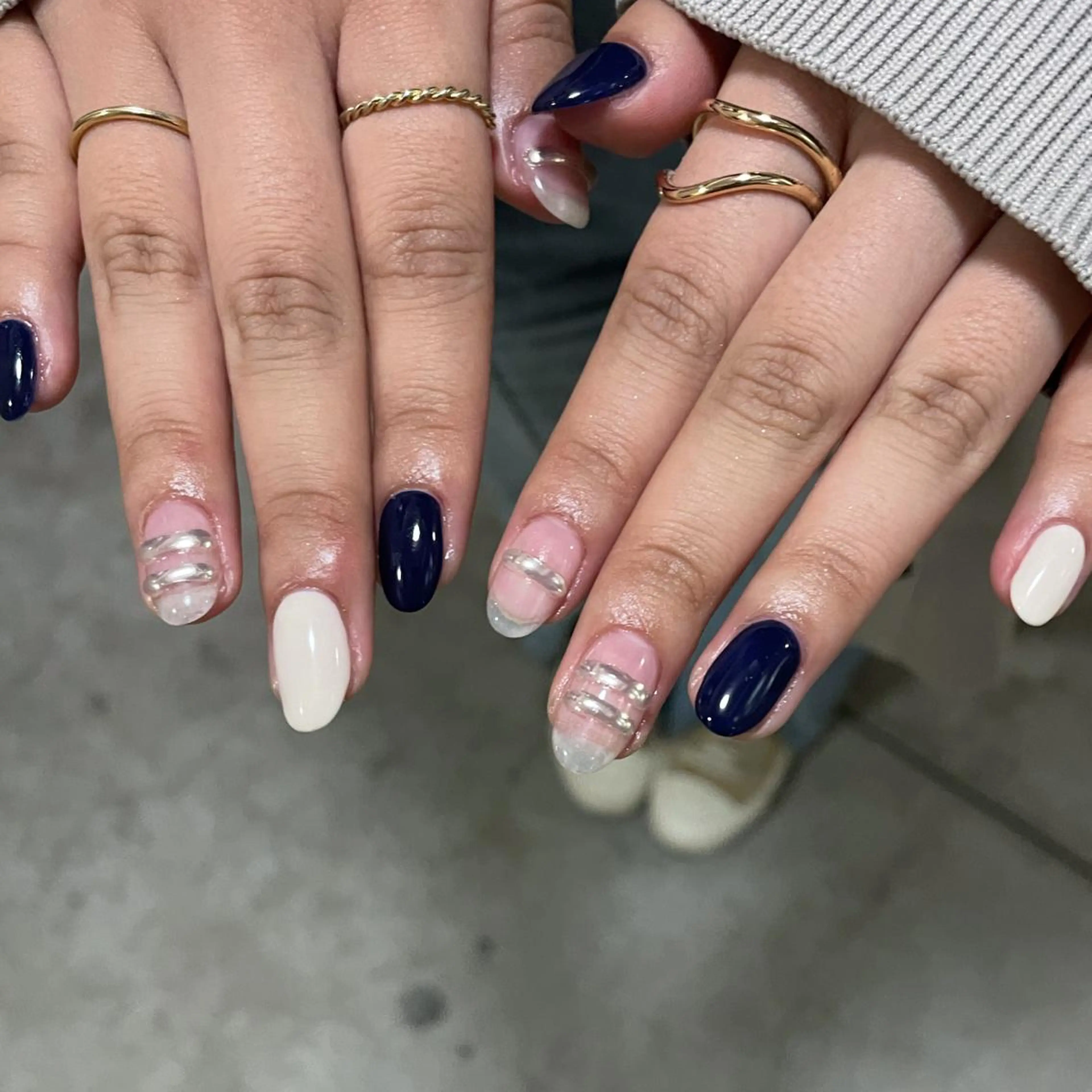 ネイル カジュアル ニュアンスネイル ハンドネイル ハンドケア lyly.nail所属・lylynail YUUKAのネイルデザイン