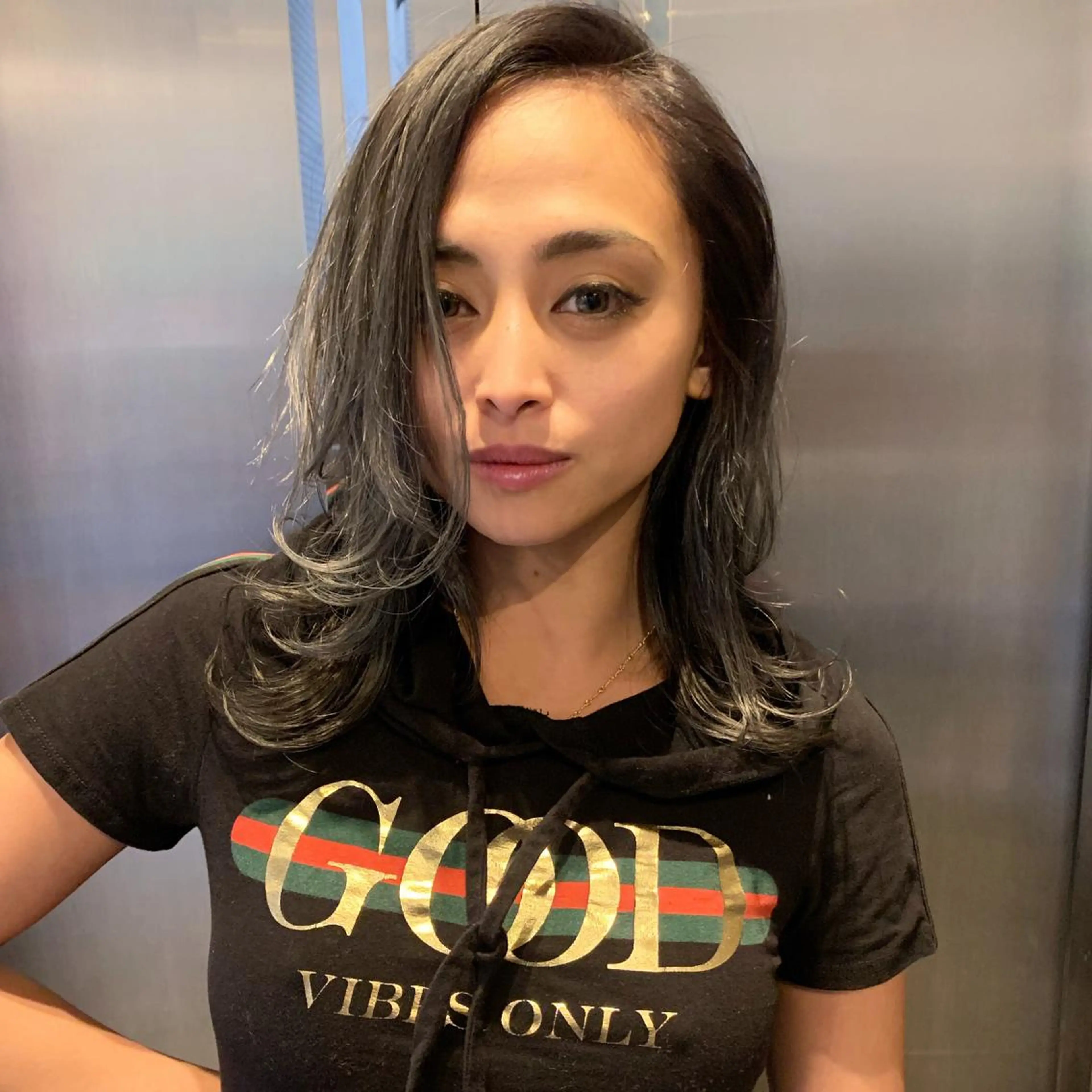 ミディアム カラー ヘアアレンジ ヘアカラー ブリーチ＆カラーが 得意☀️望月宣雄☀️のヘアスタイル