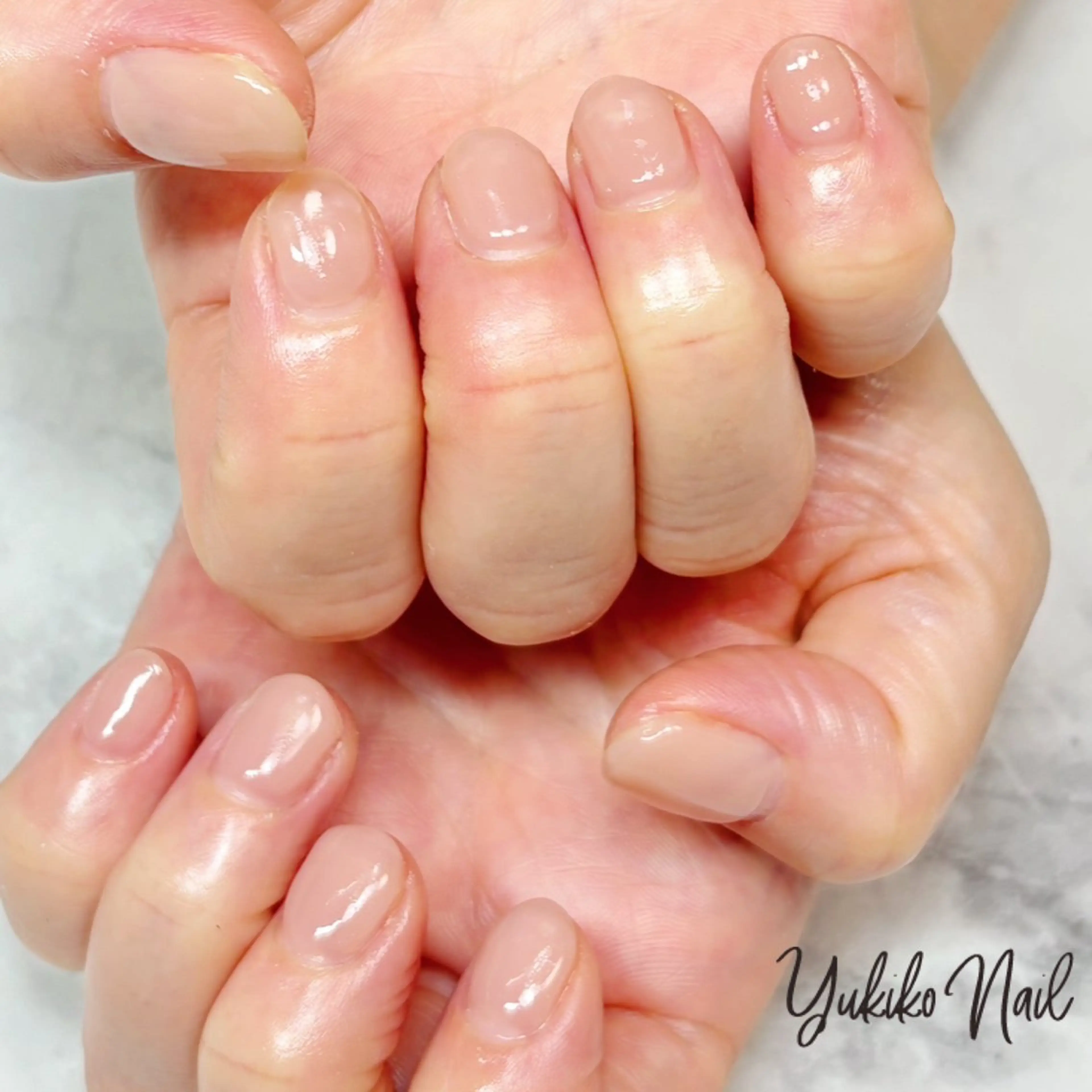 ネイル オフィスネイル ワンカラーネイル シンプルネイル ハンドネイル ユキコ ネイルのネイルデザイン
