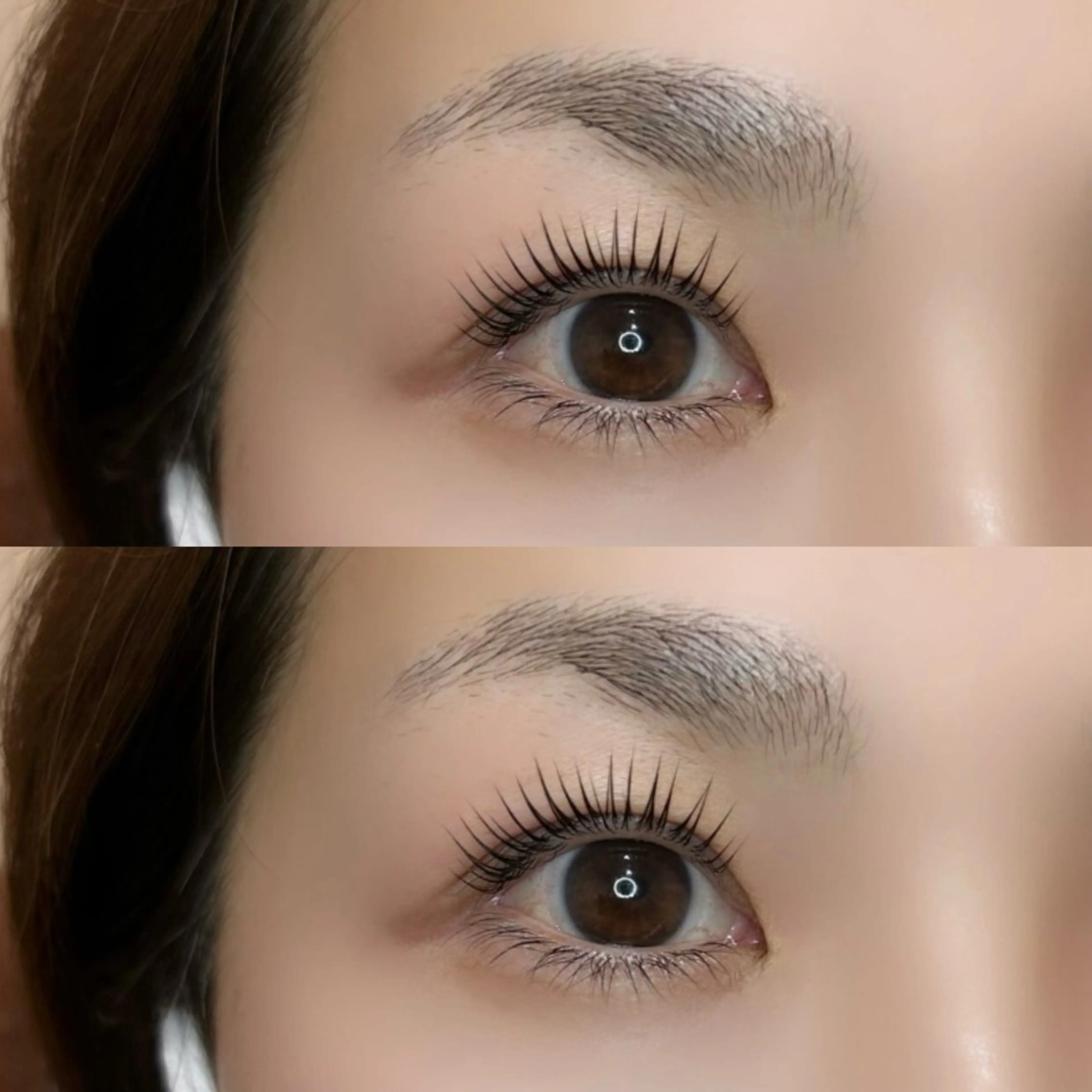 マツエク・マツパ ナチュラル 一重×まつ毛パーマ Sara Moyuのマツエク・マツパデザイン