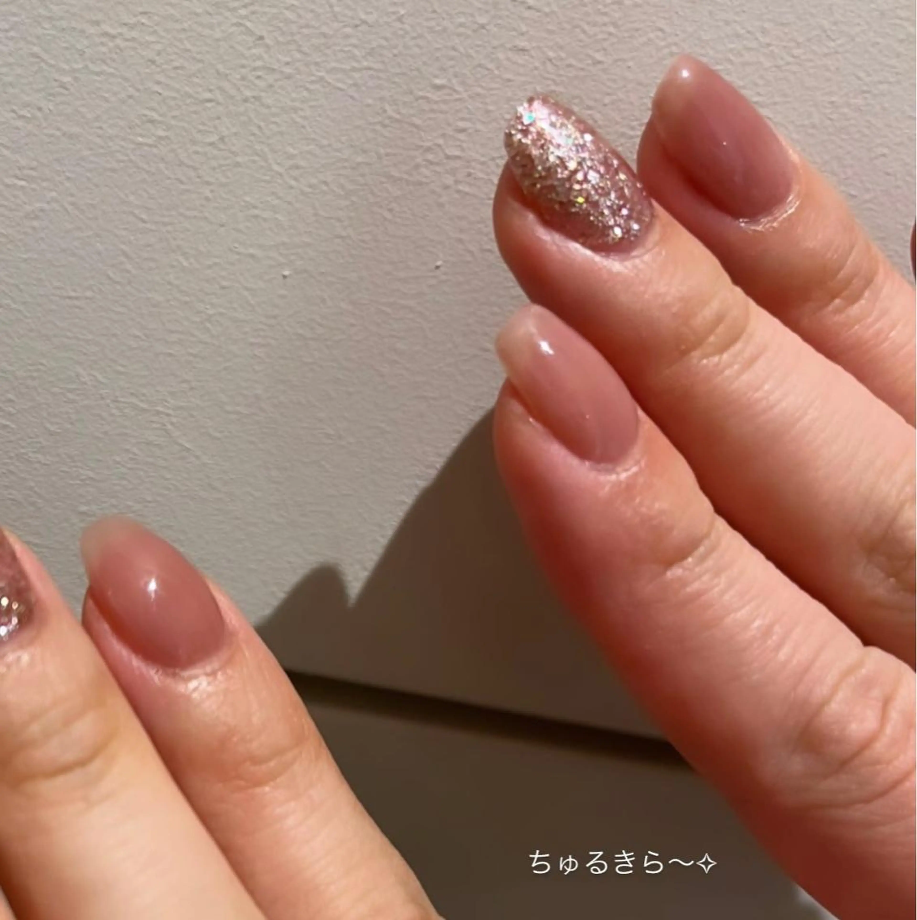 ネイル ラメ(グリッター) Momone ／渋谷／パラジェルのネイルデザイン