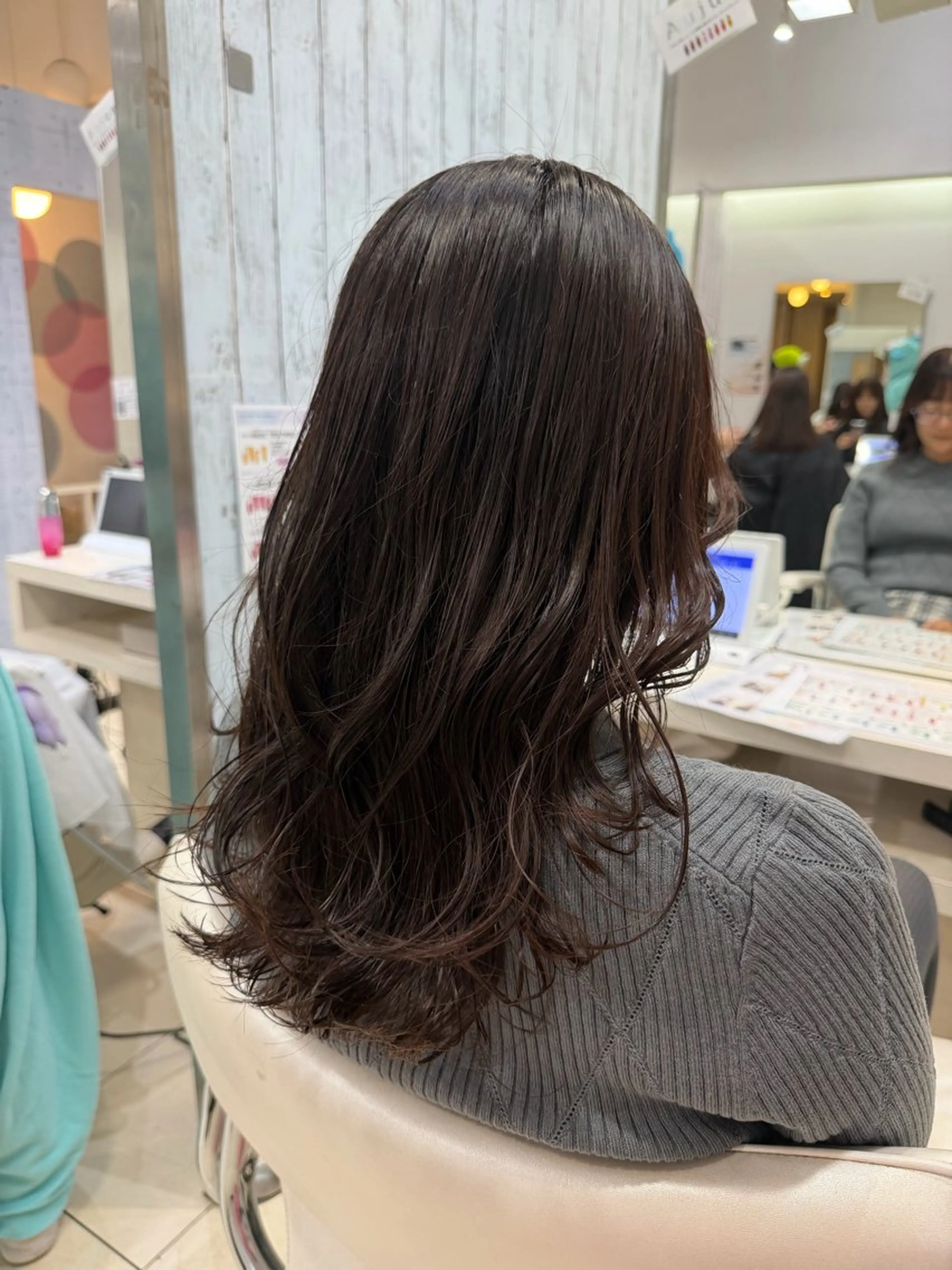 セミロング カラー ピンクカラー ヘアカラー トリートメント 🤎ベージュカラー/ 髪質改善/山岸🤎のヘアスタイル