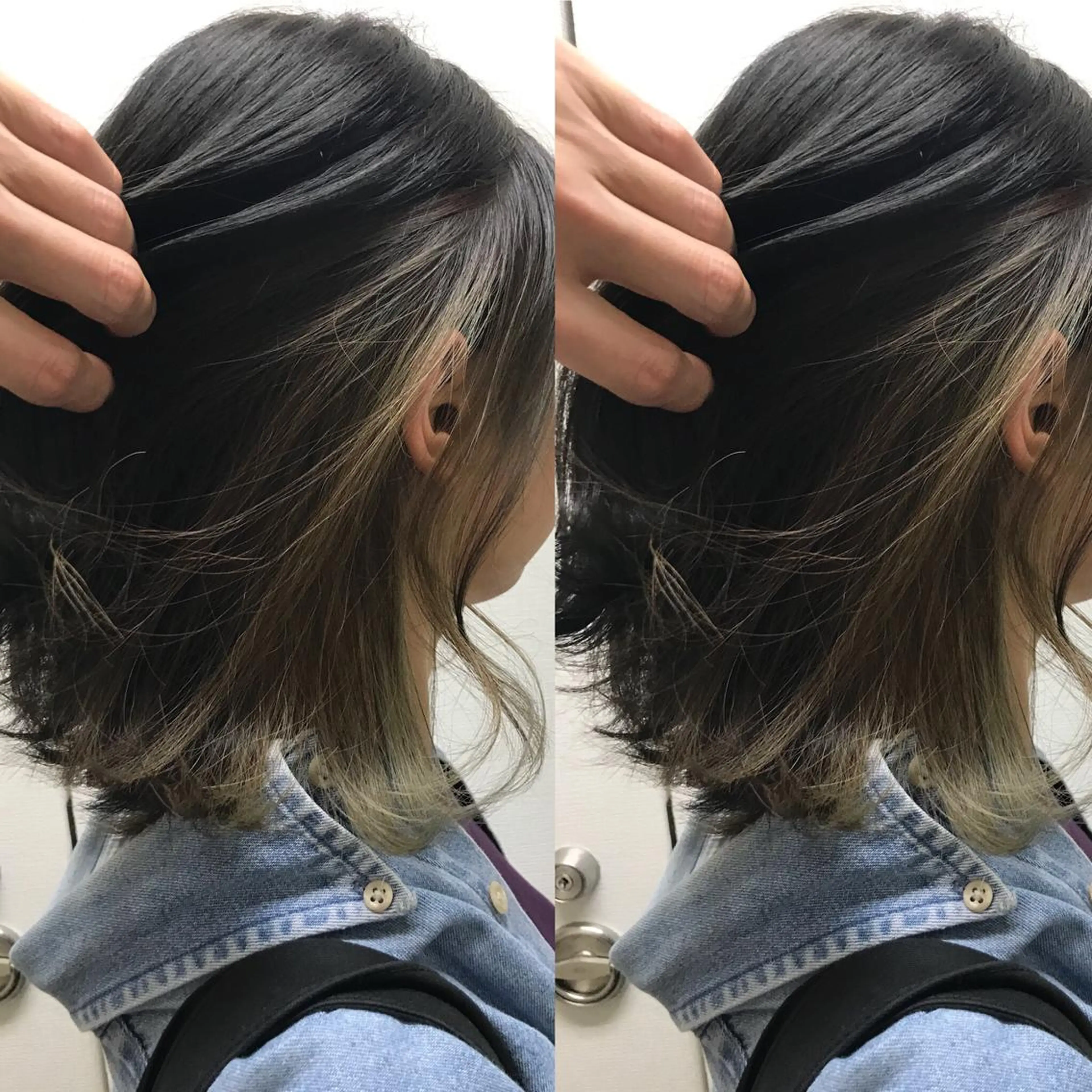 ミディアム アッシュ ボブ ALT所属・松内 慎一のヘアスタイル