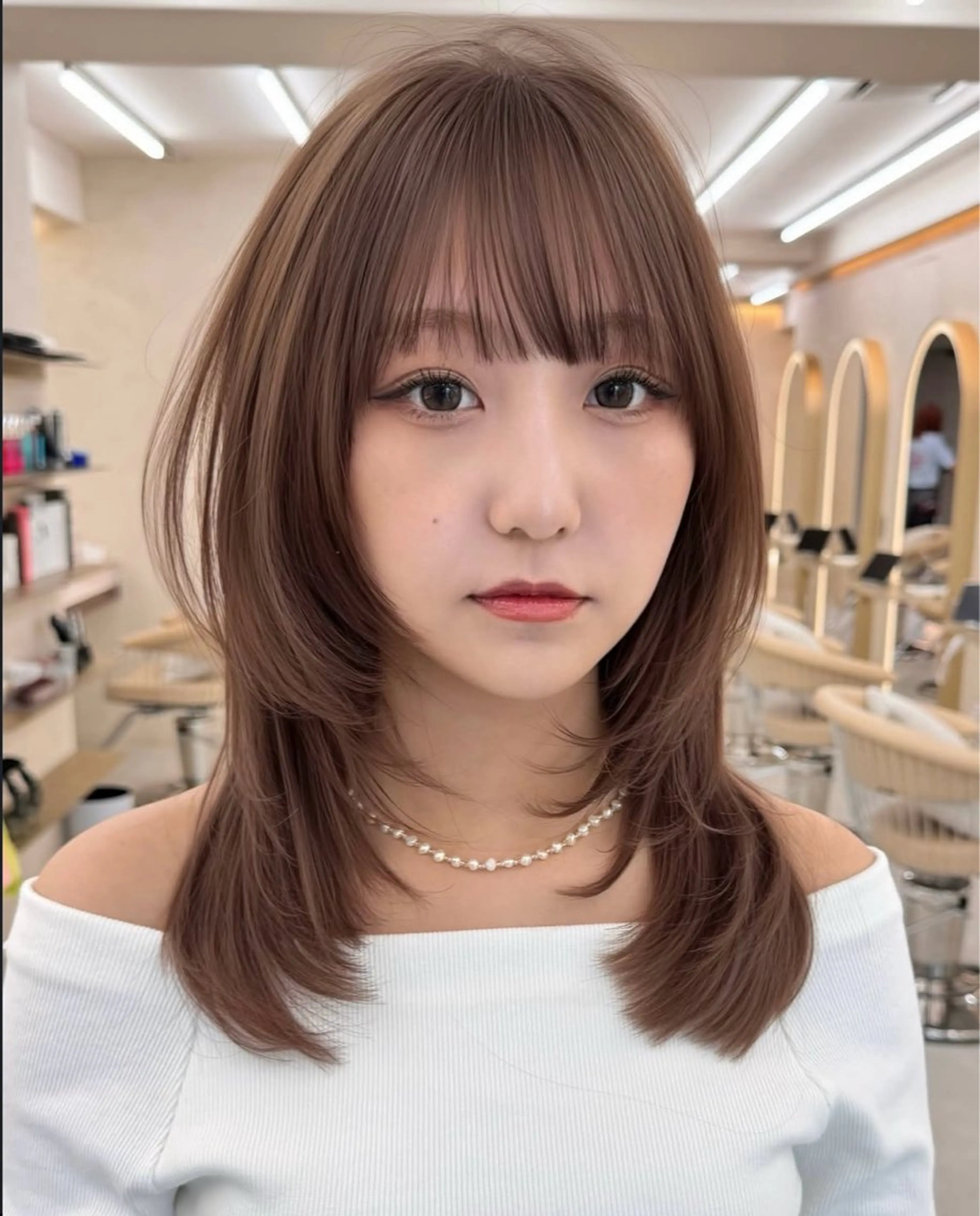 ミディアム こころ / sandのヘアスタイル