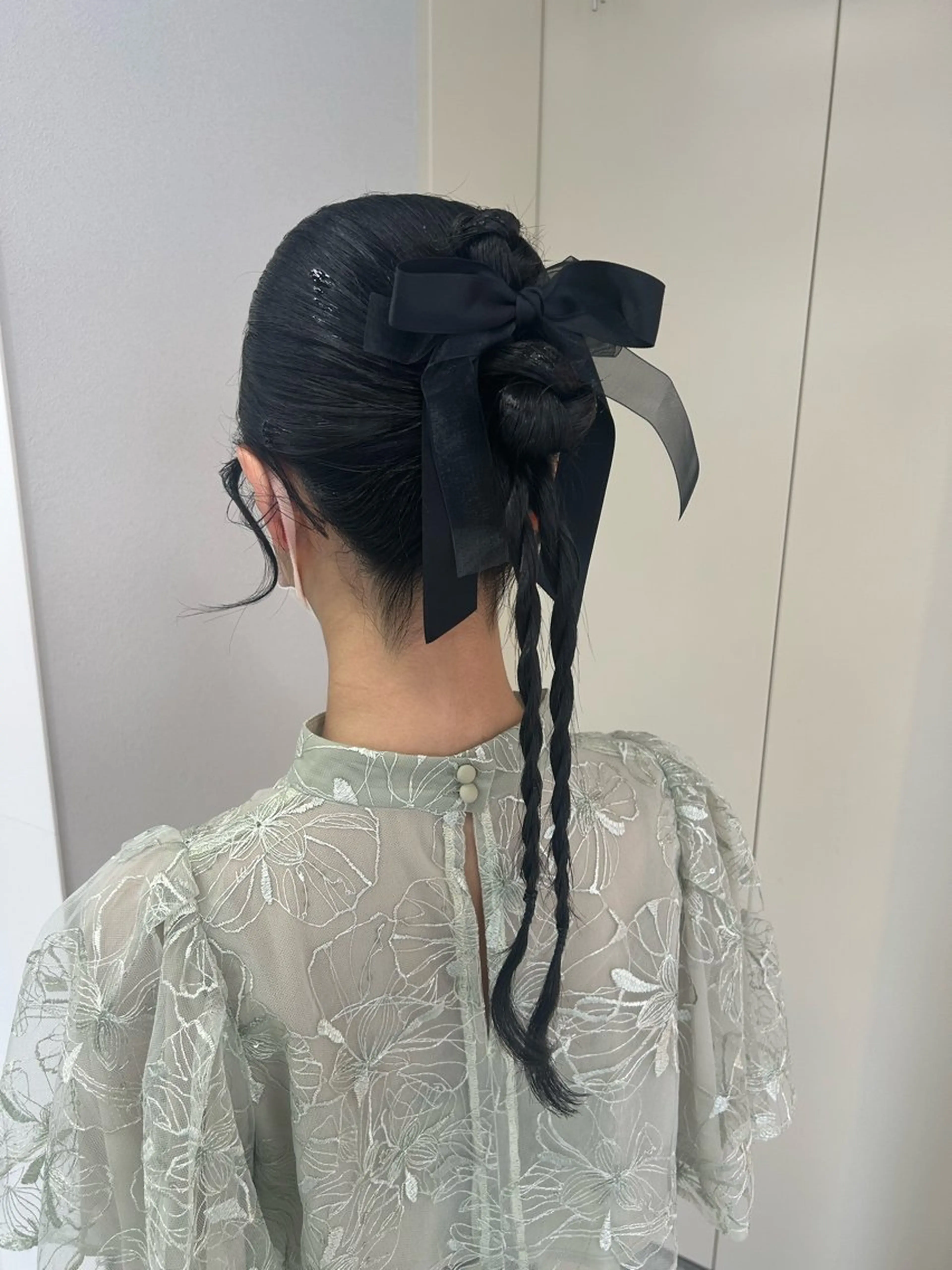 ロング ヘアアレンジ ヘアセット Gisel みらののヘアスタイル