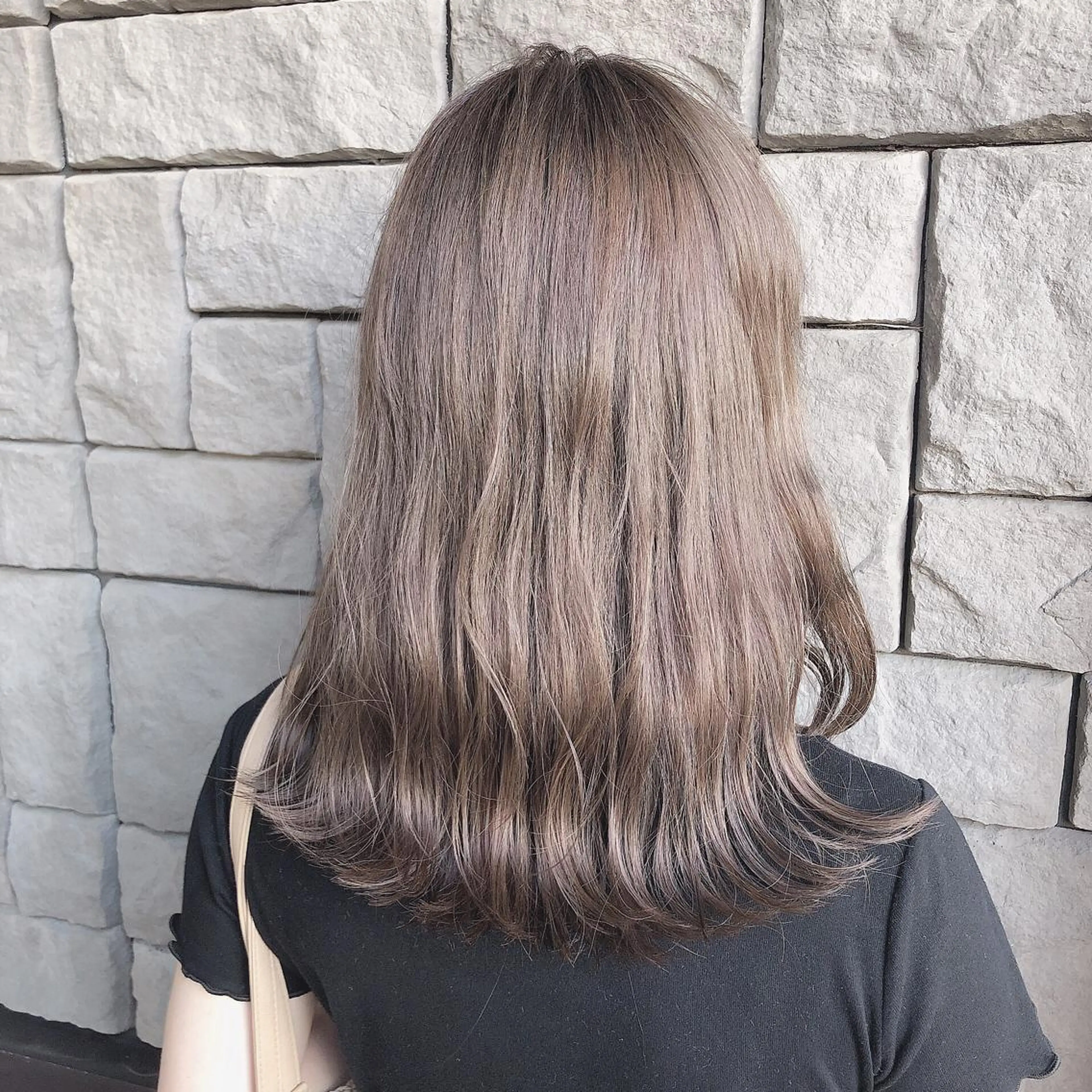 ミディアム カラー 店長/mao/ 前髪/顔周りカットのヘアスタイル