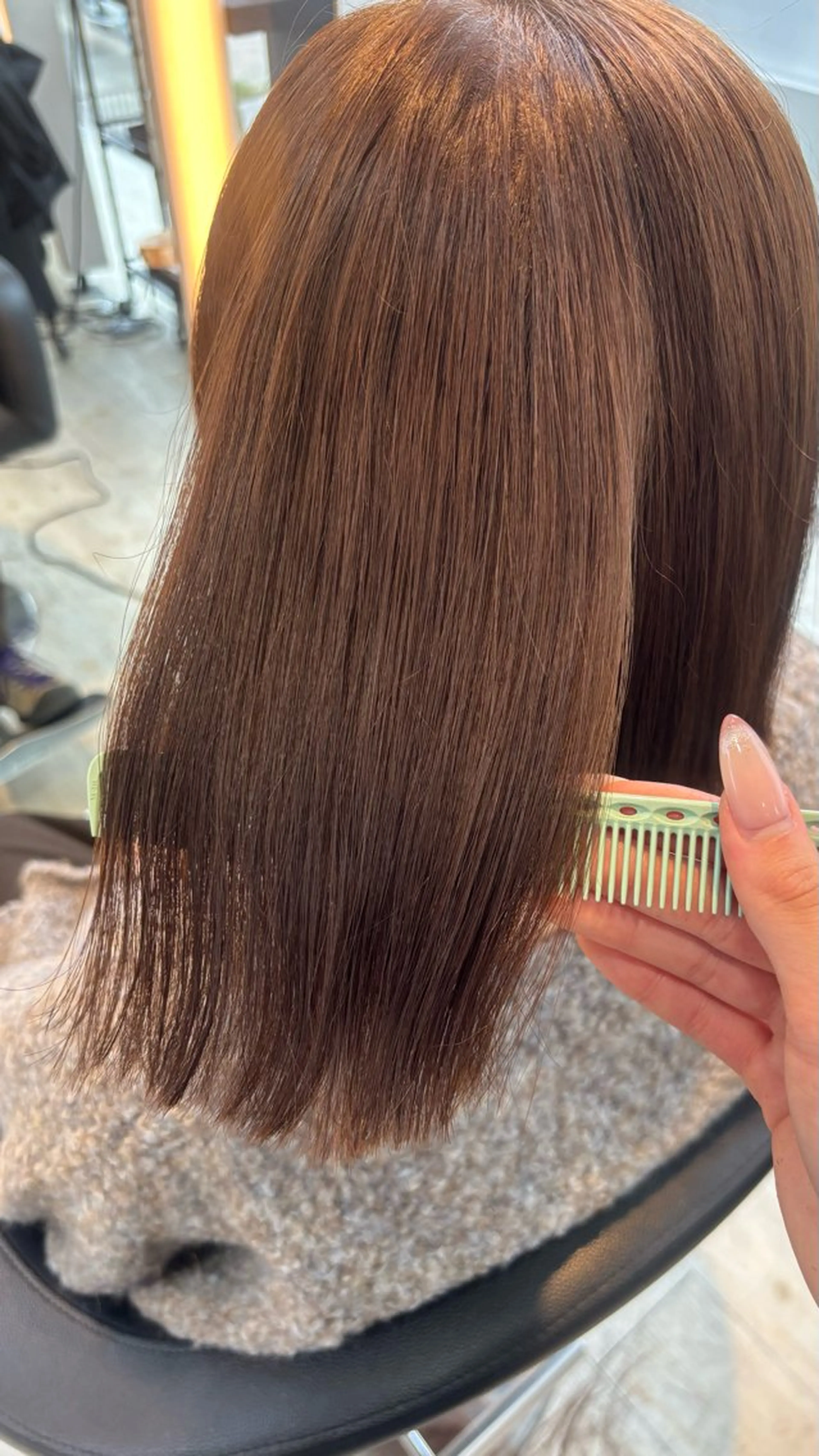 カラー ブラウンカラー ボブ 髪質改善 カット ヘアカラー トリートメント miyu/ボブ/ 透明感カラー/栄のヘアスタイル