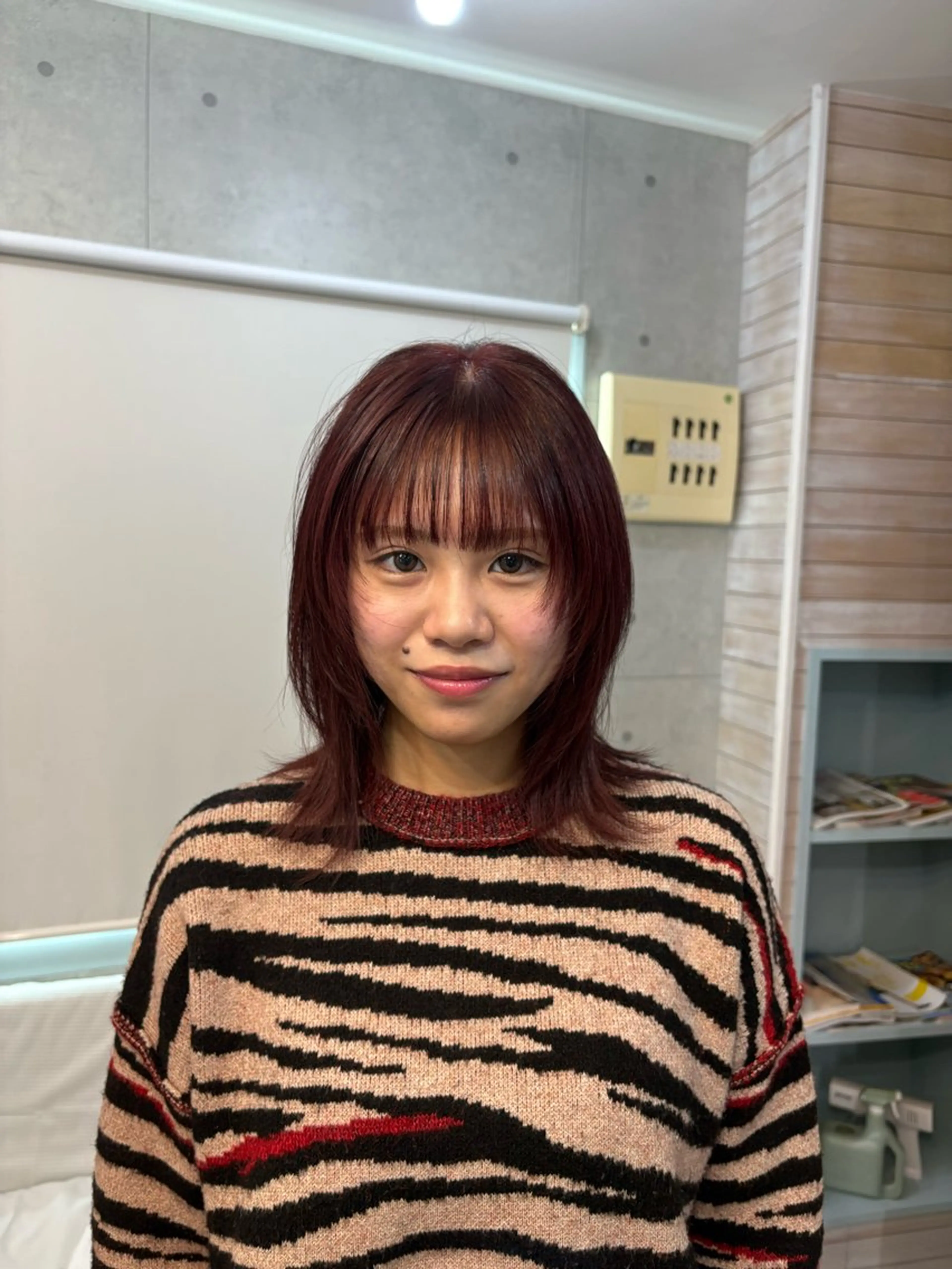 ショート ボブレイヤー ボブ レイヤーカット 久貝 莉子のヘアスタイル